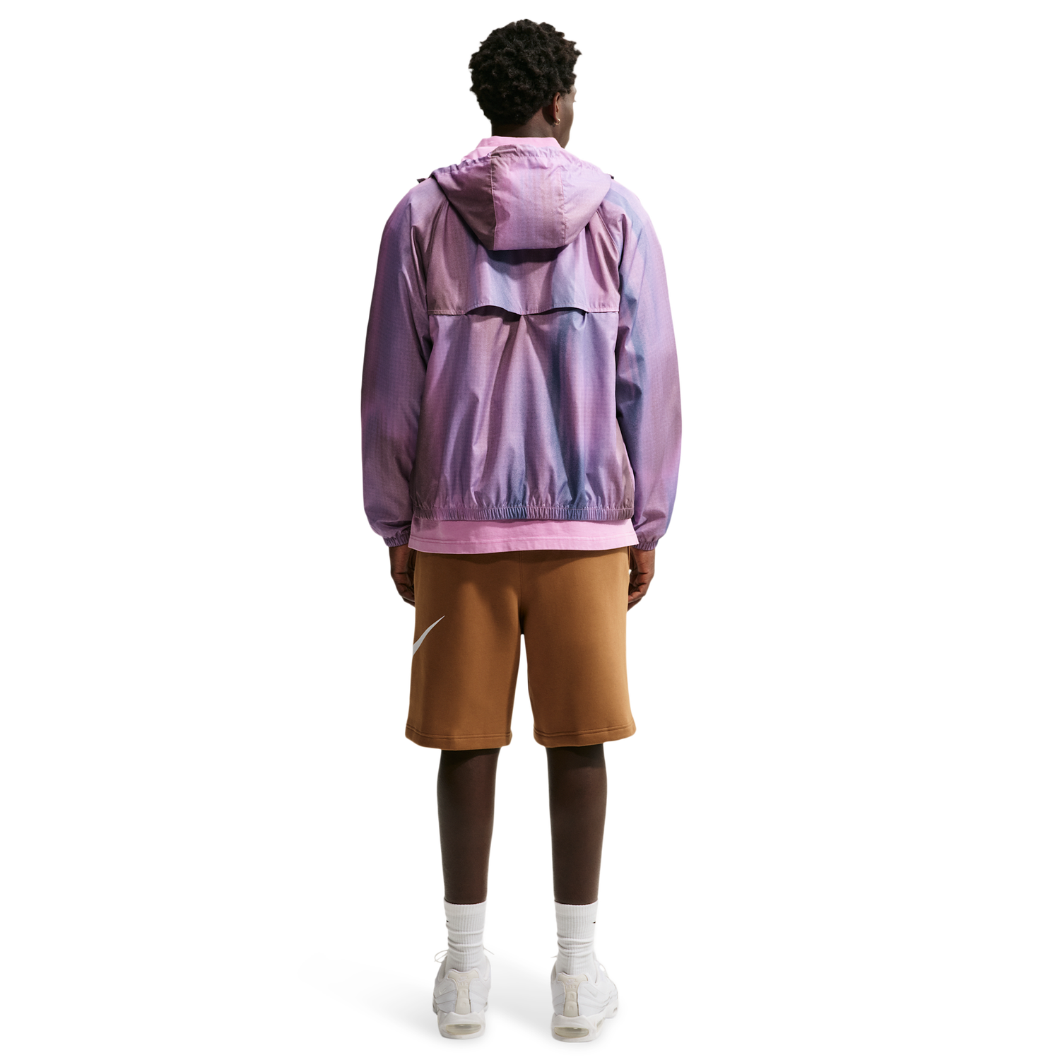 Nike Solo Swoosh Fleece Shorts - Men's - Ale Brown/Ale Brown/White