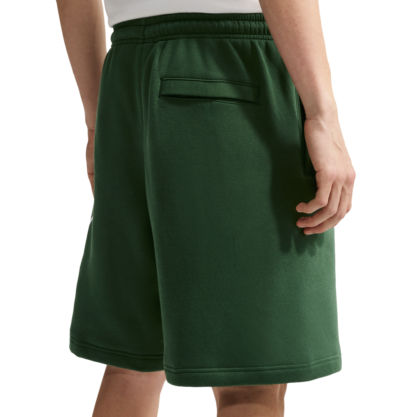 Nike Solo Swoosh Fleece Shorts - Men's - Fir/Fir/White