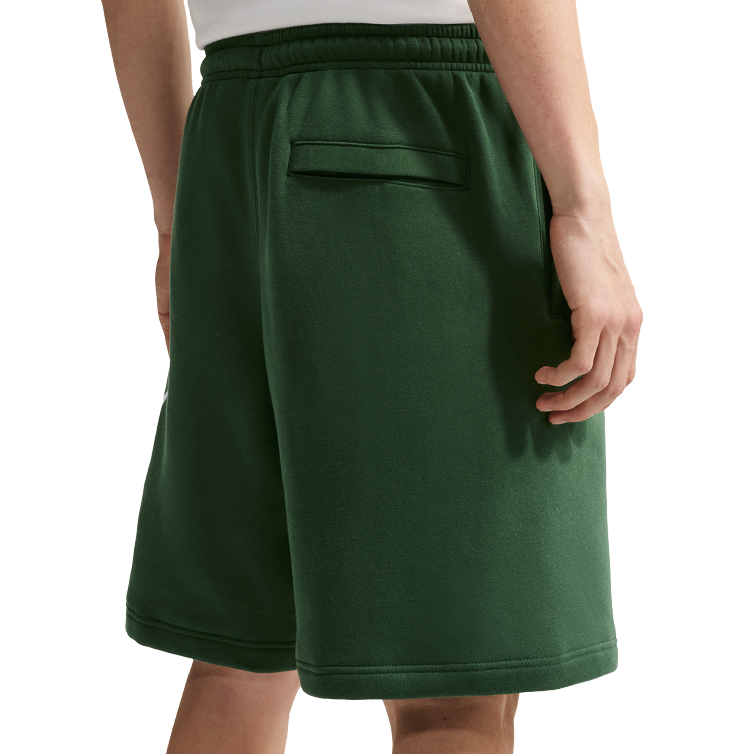 Nike Solo Swoosh Fleece Shorts - Men's - Fir/Fir/White