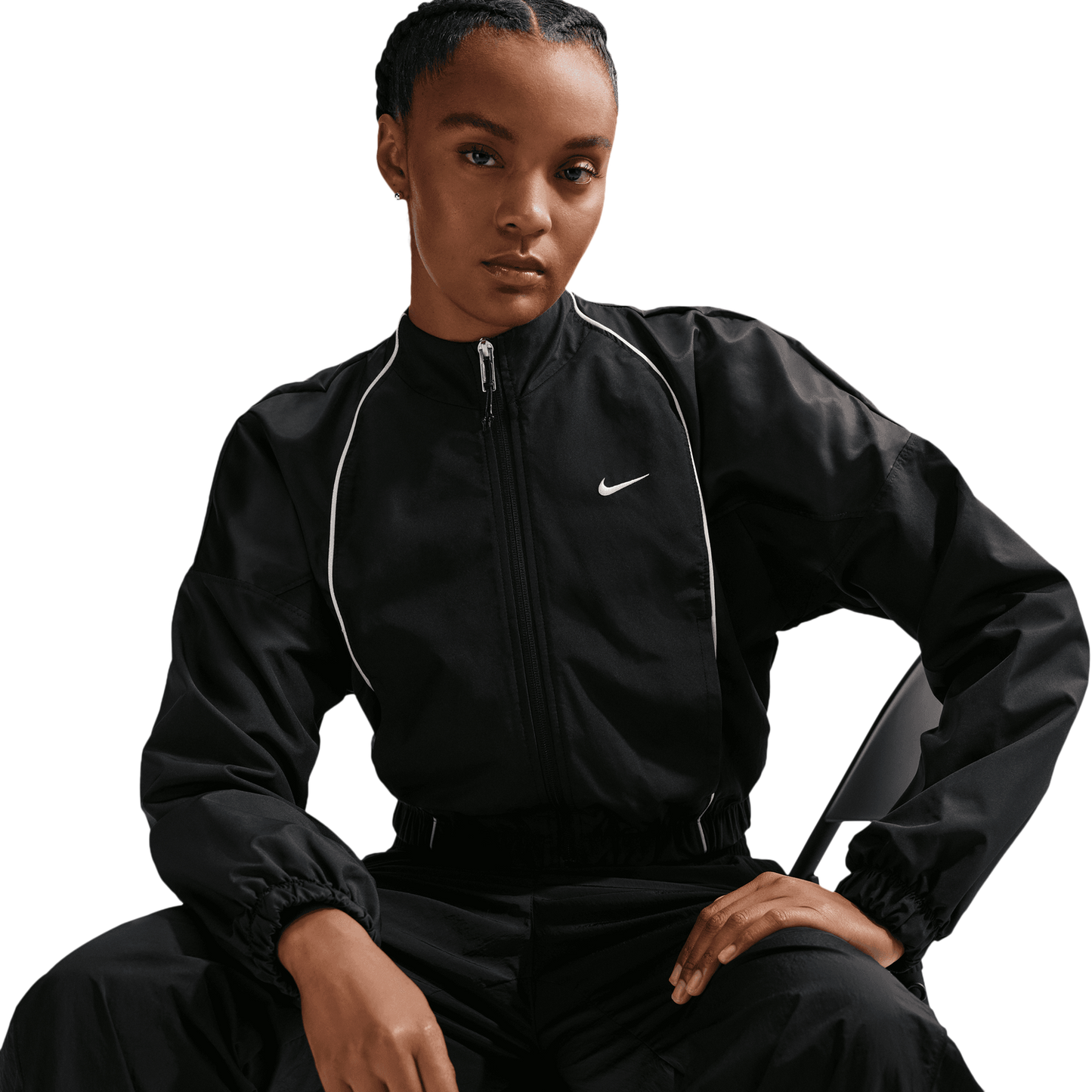 Nike NSW Shrunken Track Jacket Mod - Women's - Black/Sail