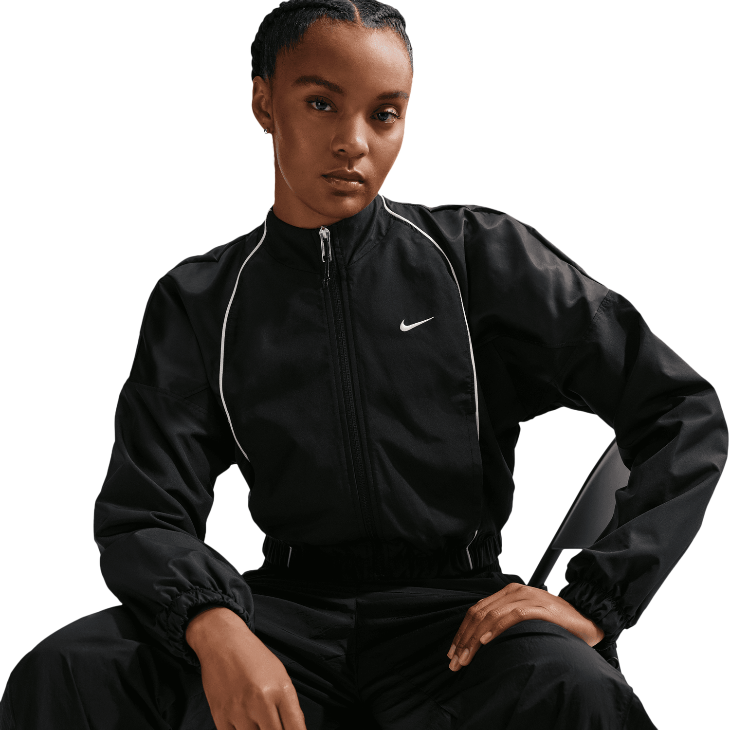 Nike NSW Shrunken Track Jacket Mod - Women's - Black/Sail