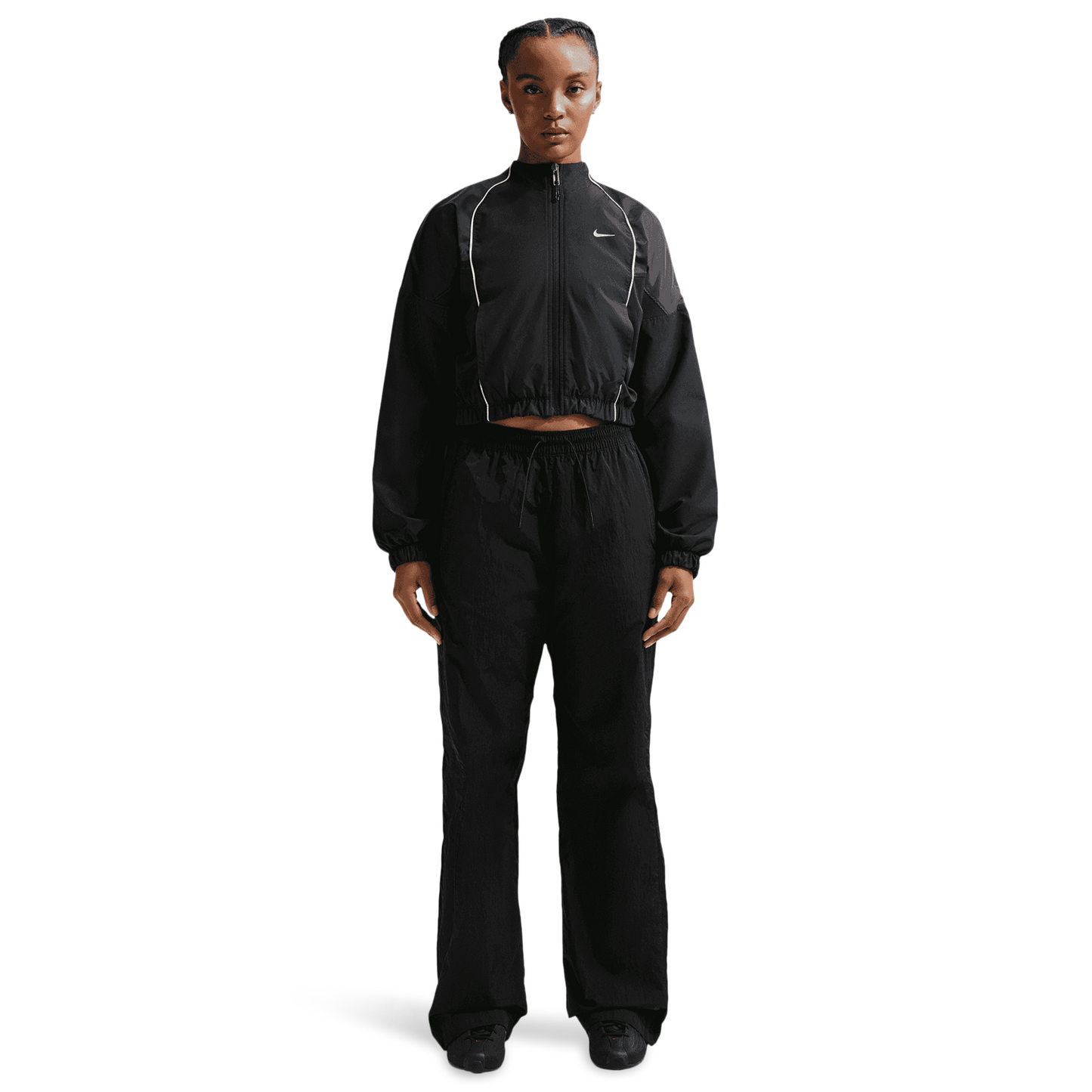Nike NSW Shrunken Track Jacket Mod - Women's - Black/Sail