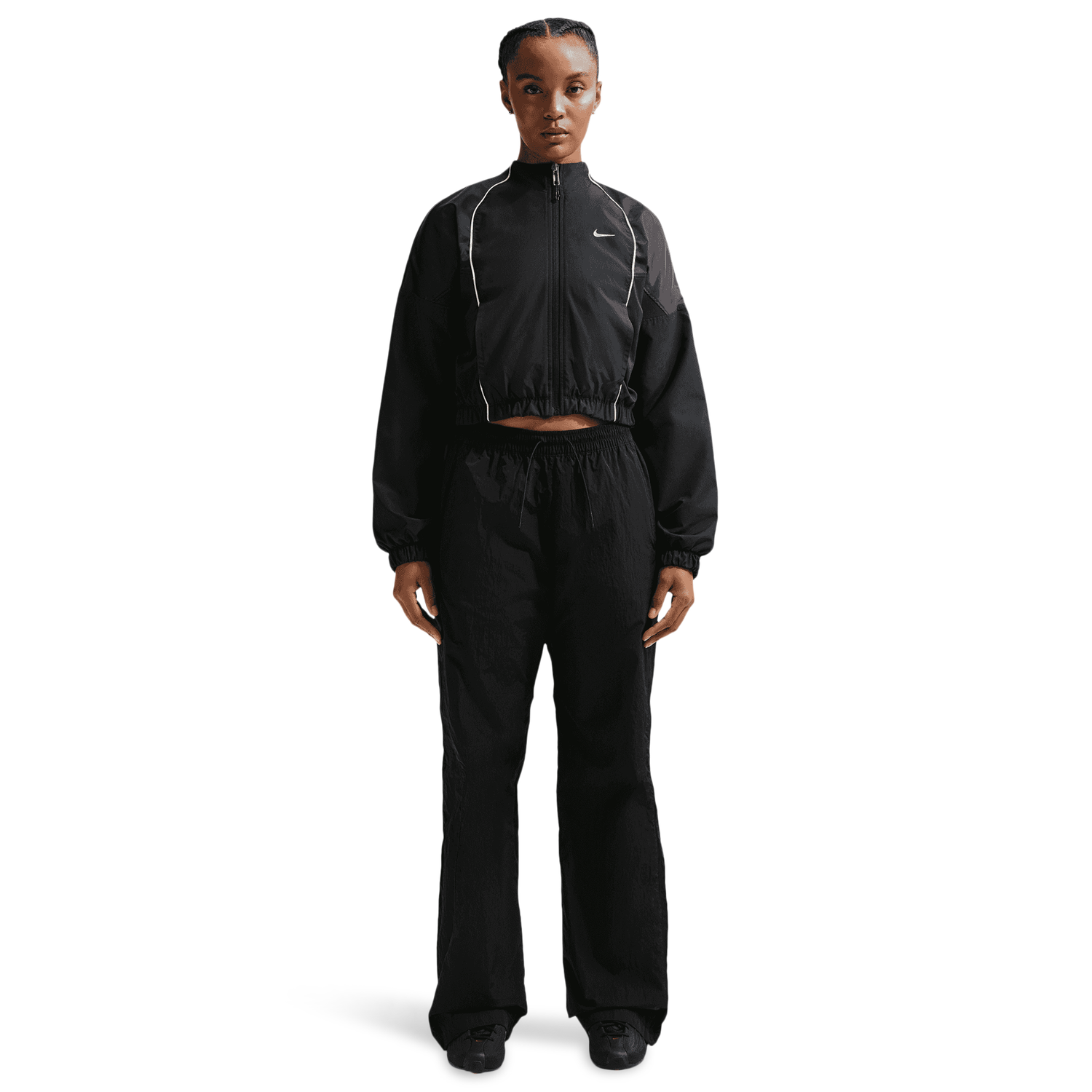 Nike NSW Shrunken Track Jacket Mod - Women's - Black/Sail