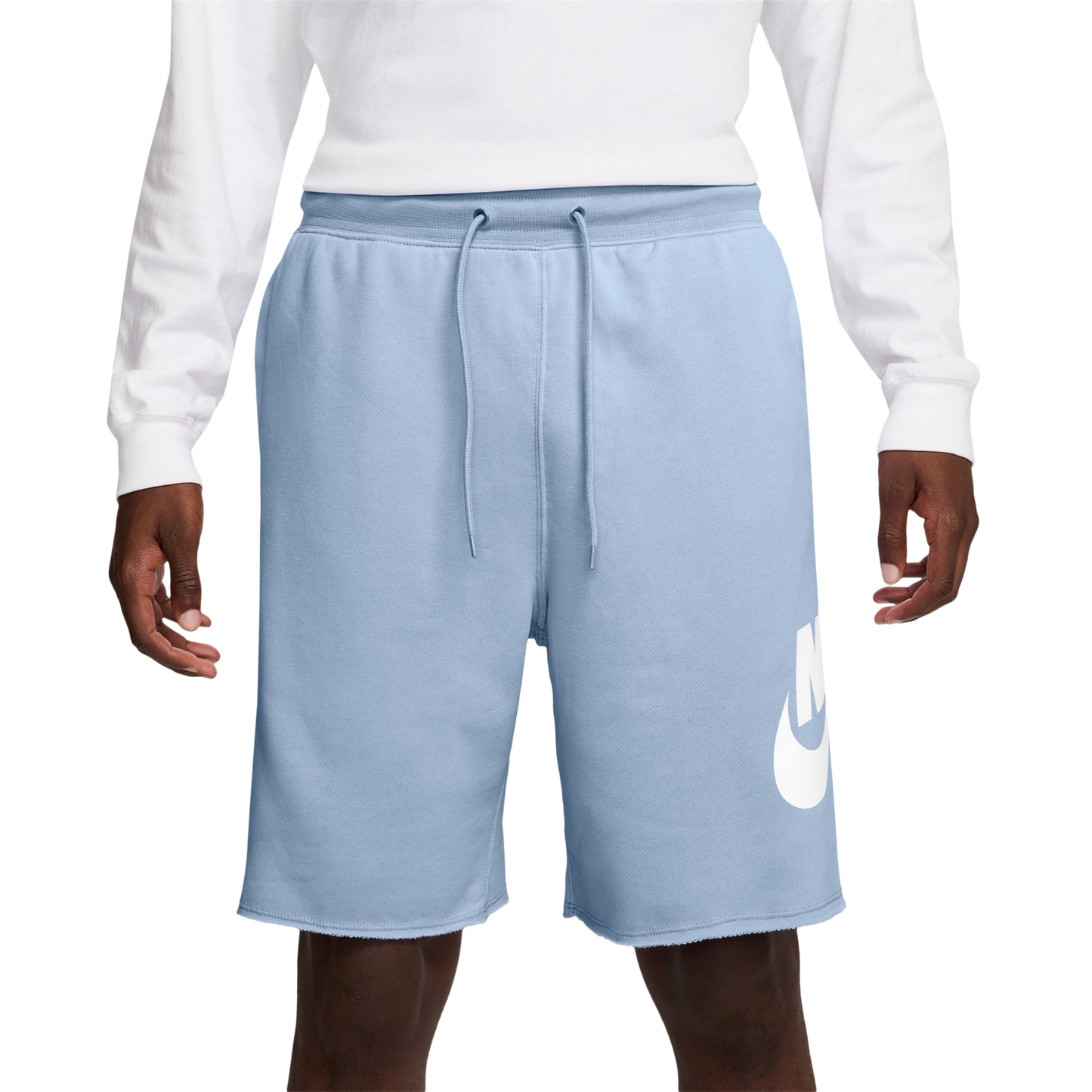 Nike Club Alumni FT Shorts - Men's - White/Blue