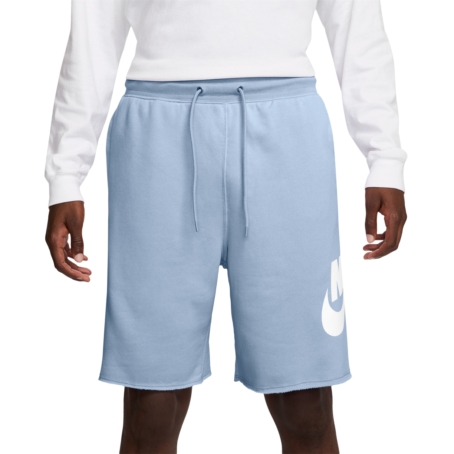 Nike Club Alumni FT Shorts - Men's - White/Blue