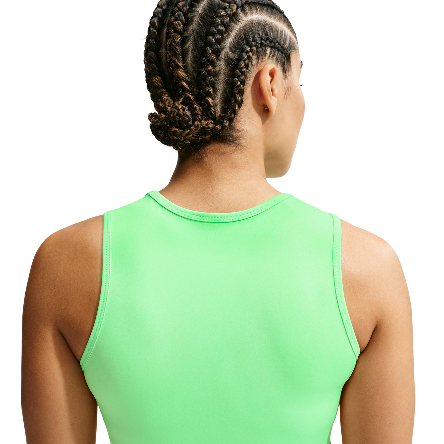 Nike Pro Dri-FIT 365 Crop Tank - Women's - White/Illusion Green