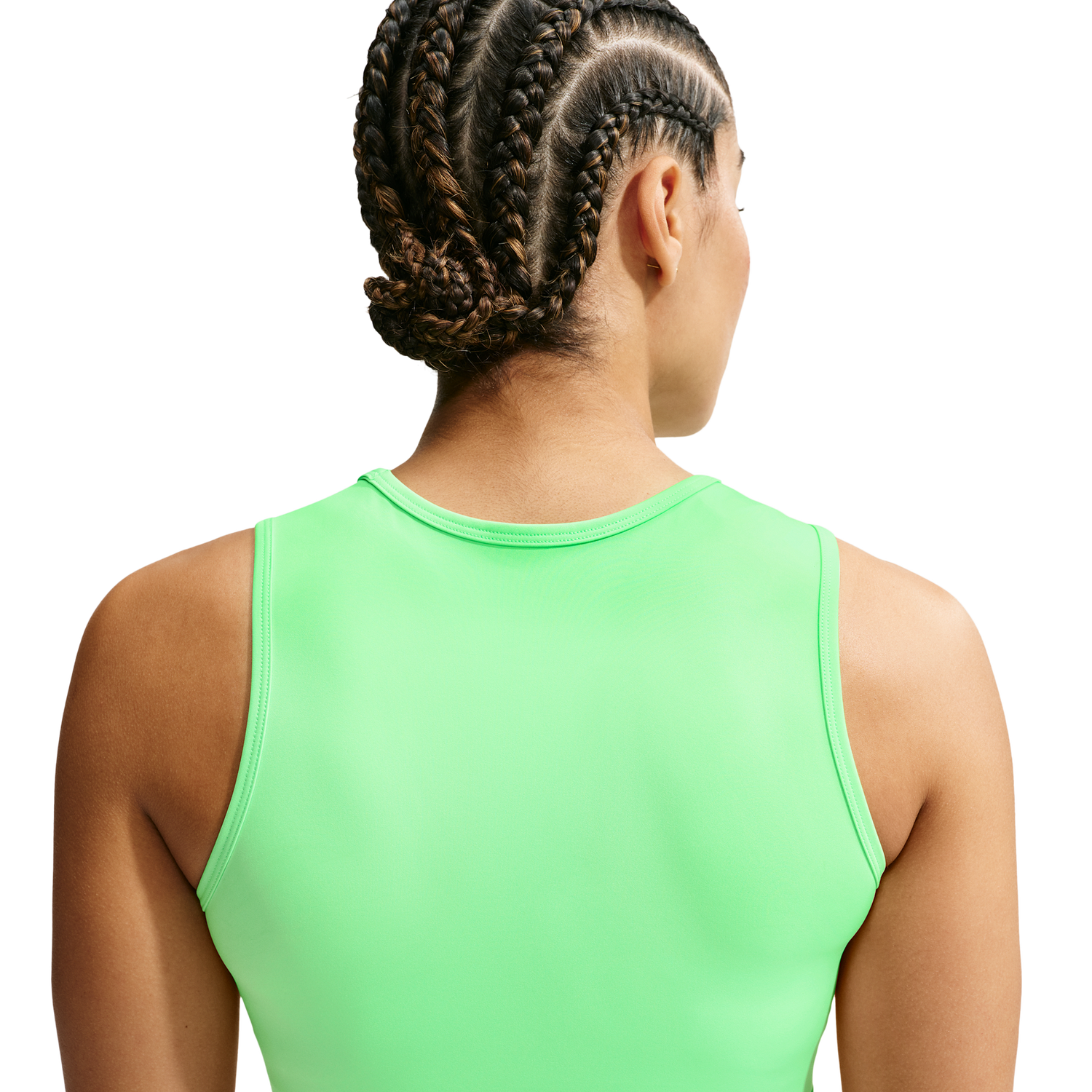 Nike Pro Dri-FIT 365 Crop Tank - Women's - White/Illusion Green