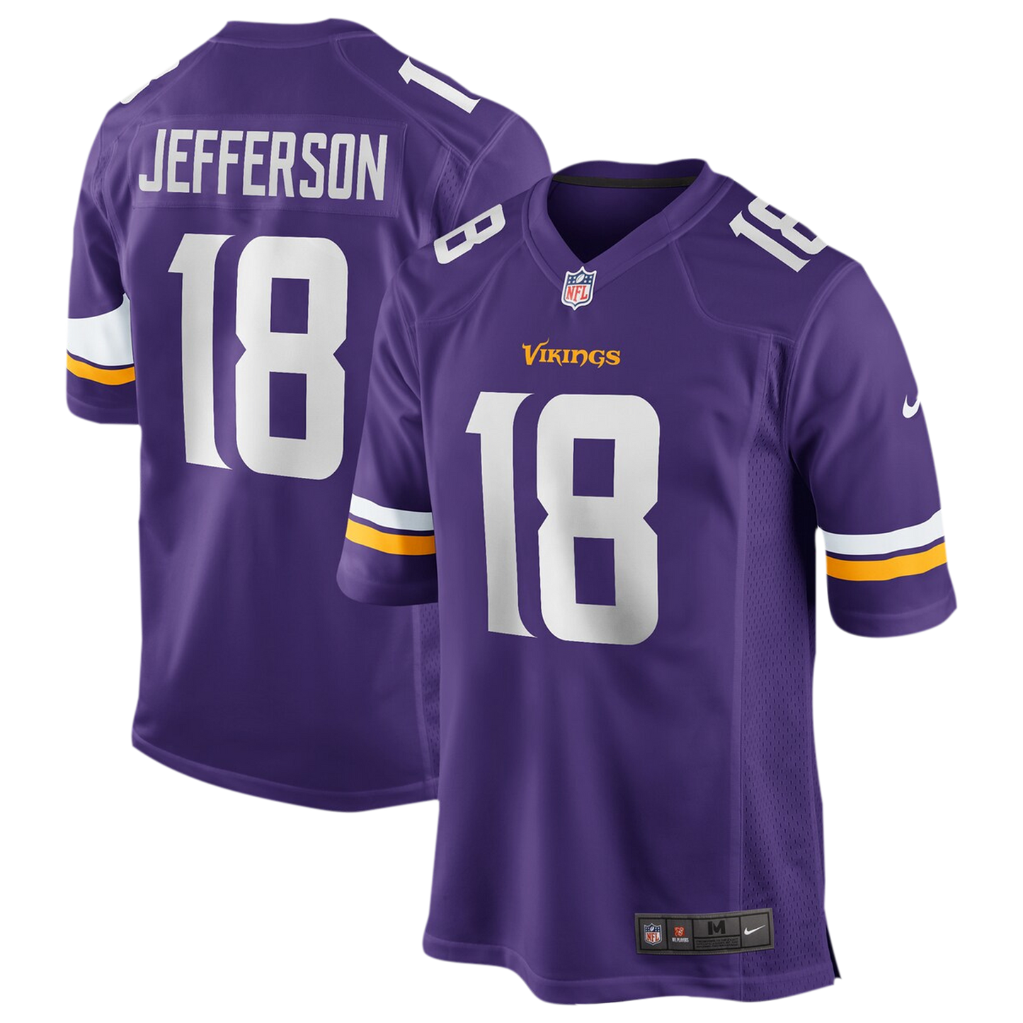 Nike Vikings Game Day Jersey - Men's - Purple/Purple