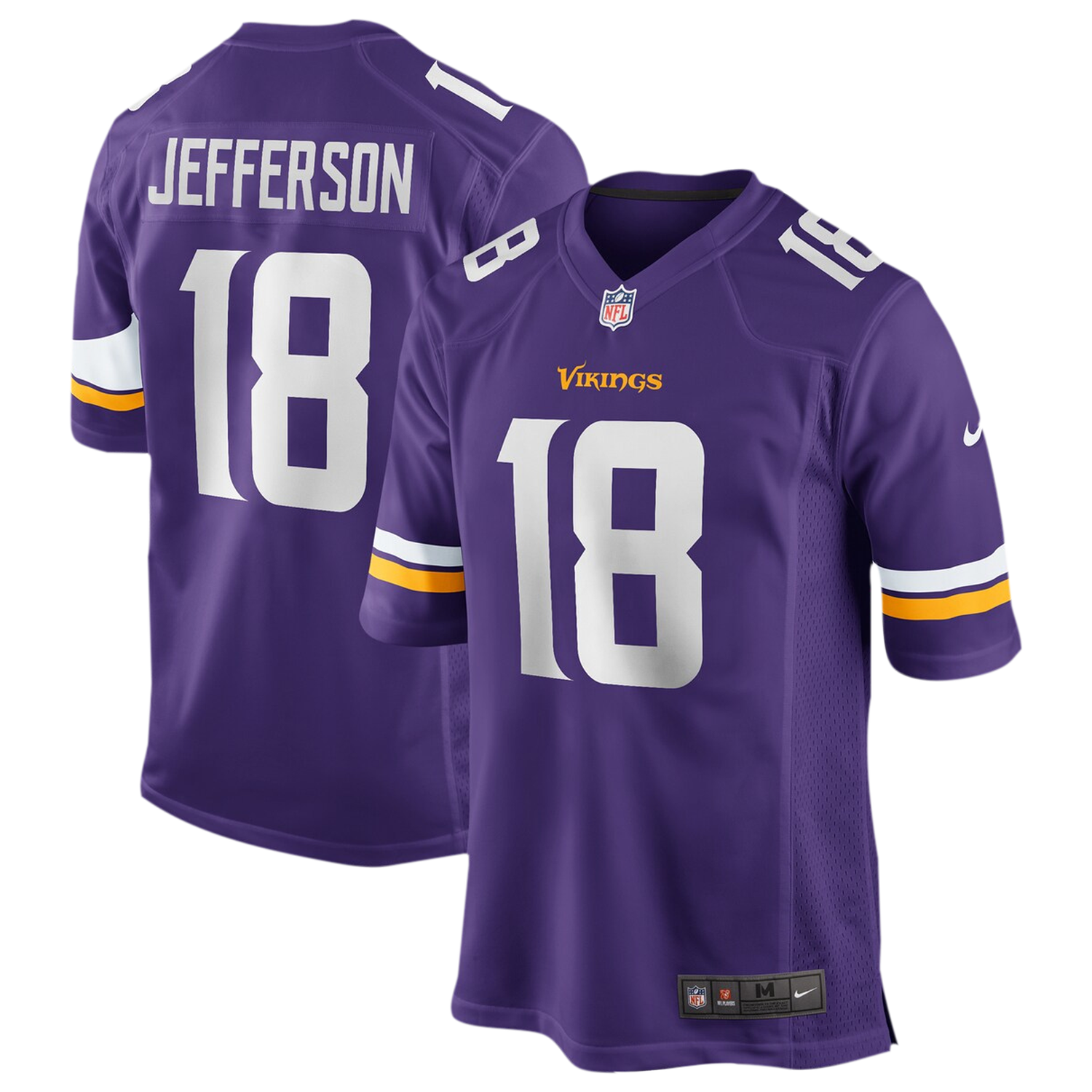Nike Vikings Game Day Jersey - Men's - Purple/Purple
