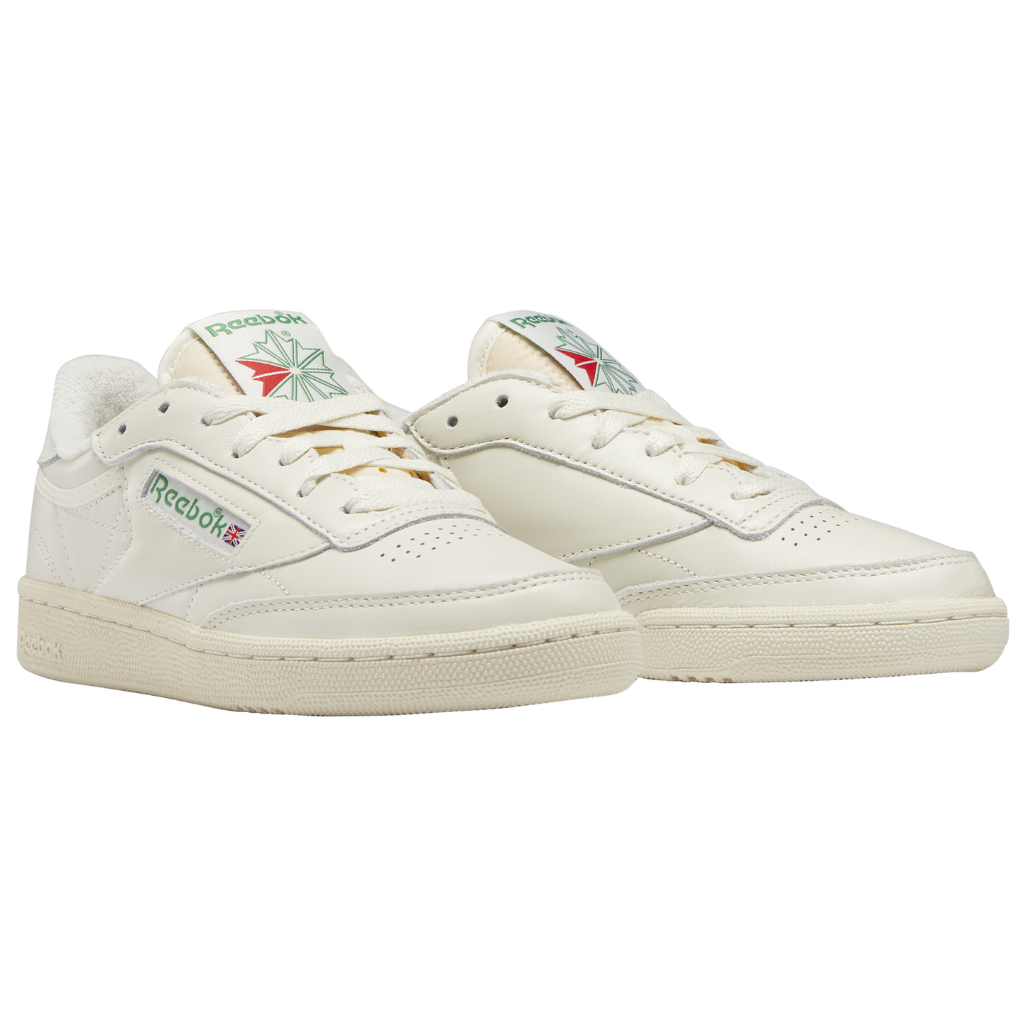 Reebok Club C 85 - Women's - Chalk/Paperwhite/Glen Green