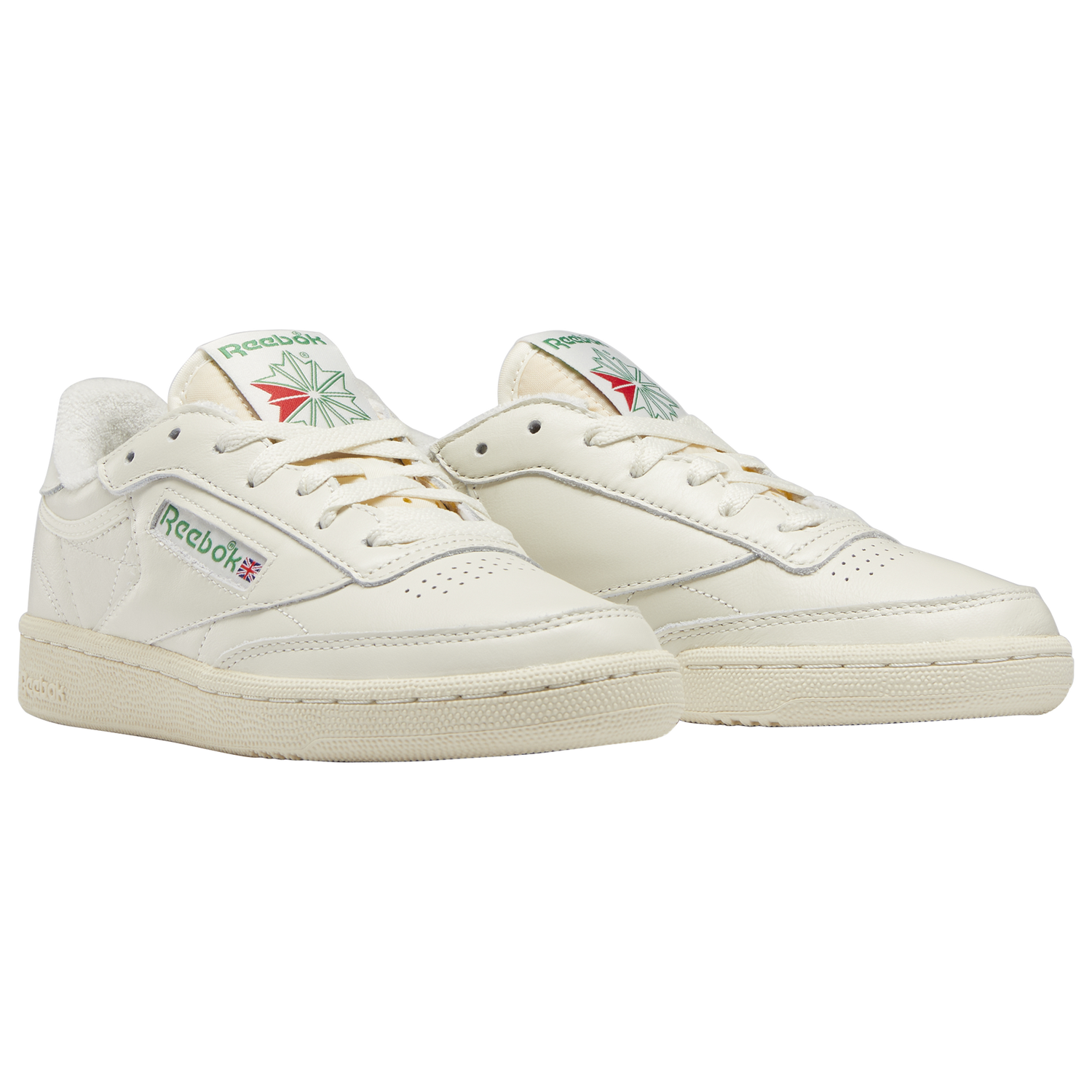 Reebok Club C 85 - Women's - Chalk/Paperwhite/Glen Green