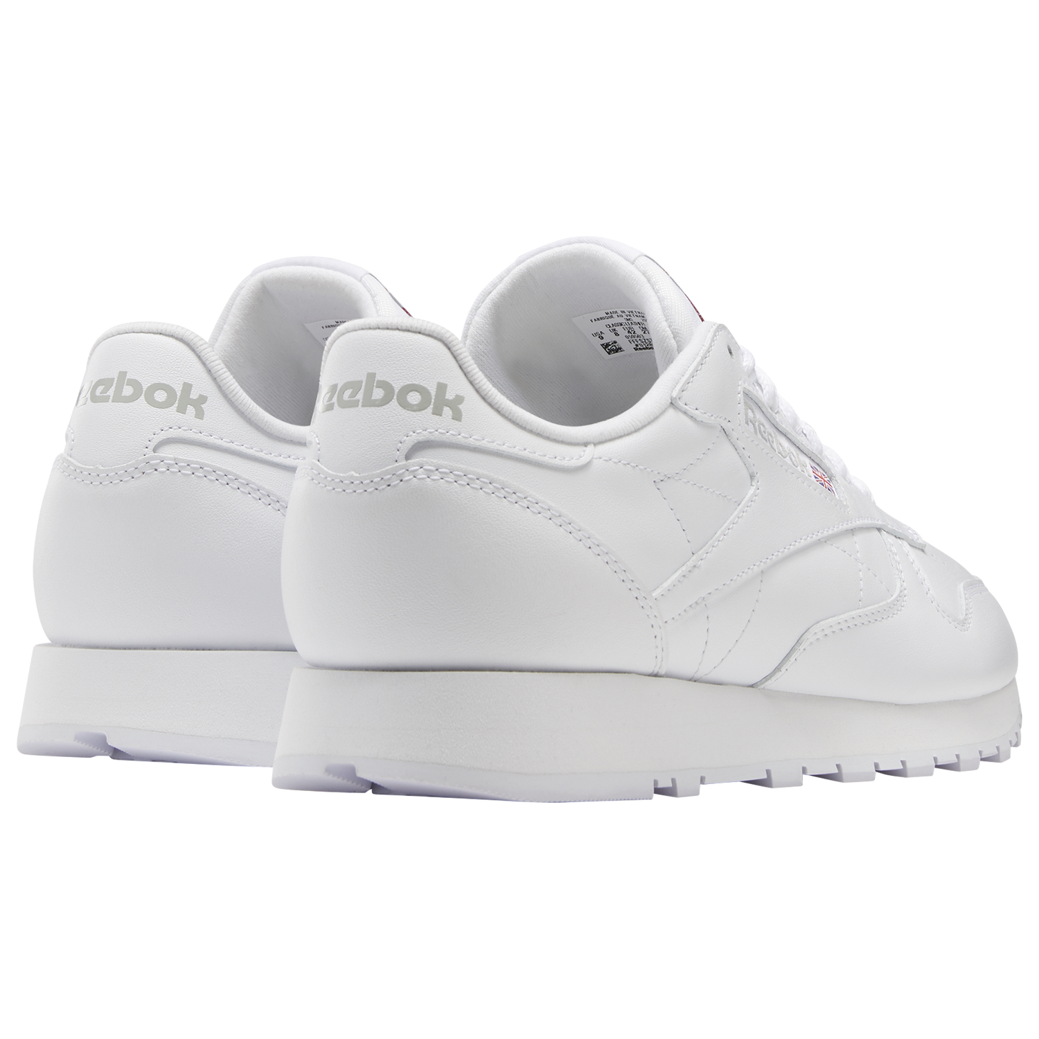 Reebok Classic Leather - Men's - White/Pure Grey/White