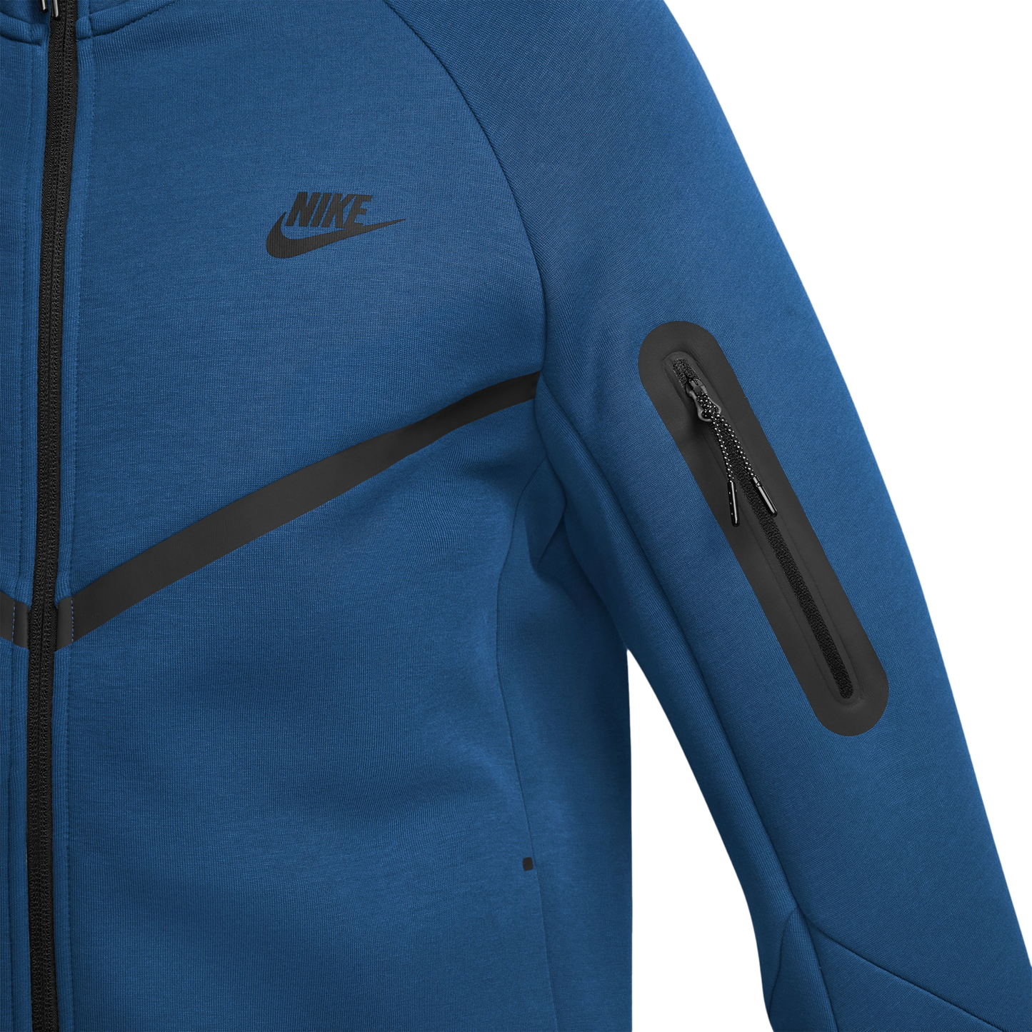Nike Tech Fleece Full-Zip Windrunner Hoodie - Men's - Blue/Black