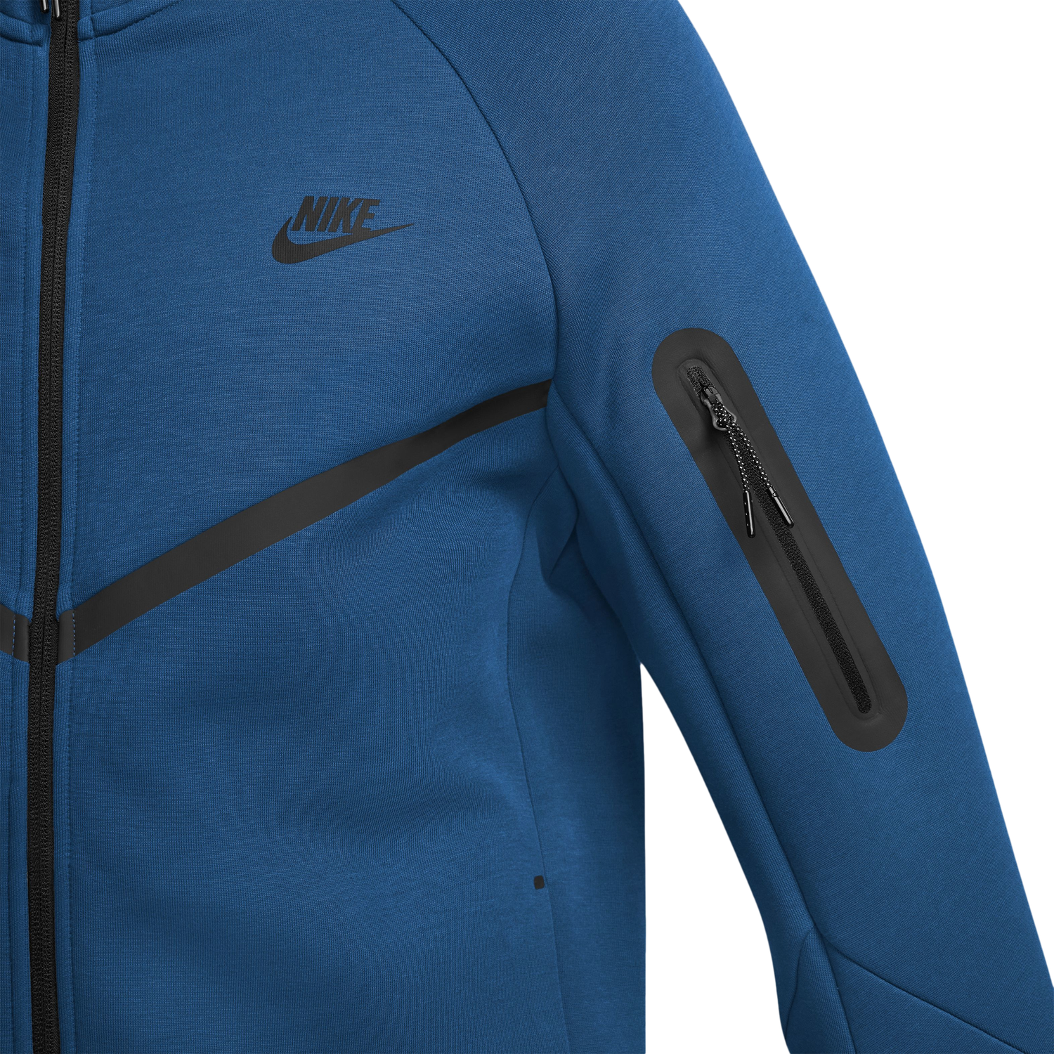Nike Tech Fleece Full-Zip Windrunner Hoodie - Men's - Blue/Black