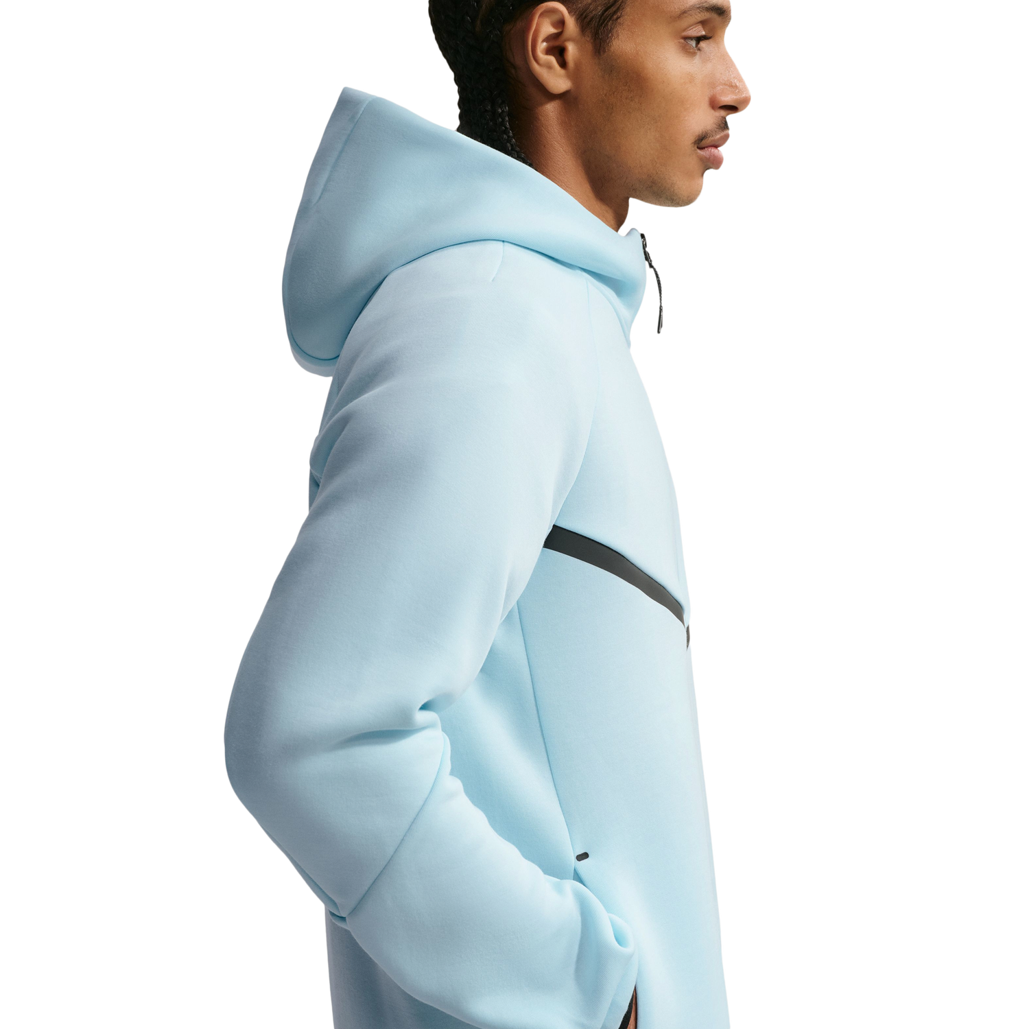 Nike Tech Fleece Full-Zip Windrunner Hoodie - Men's - Blue/Orange