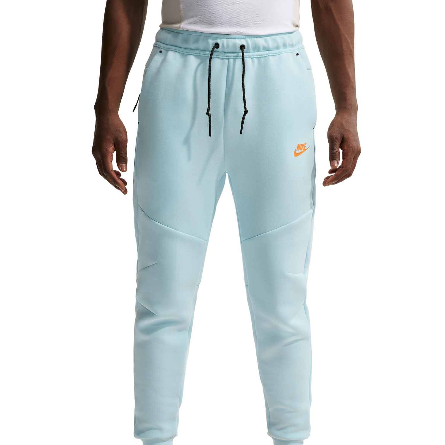 Nike Tech Fleece Jogger - Men's - Orange/Blue