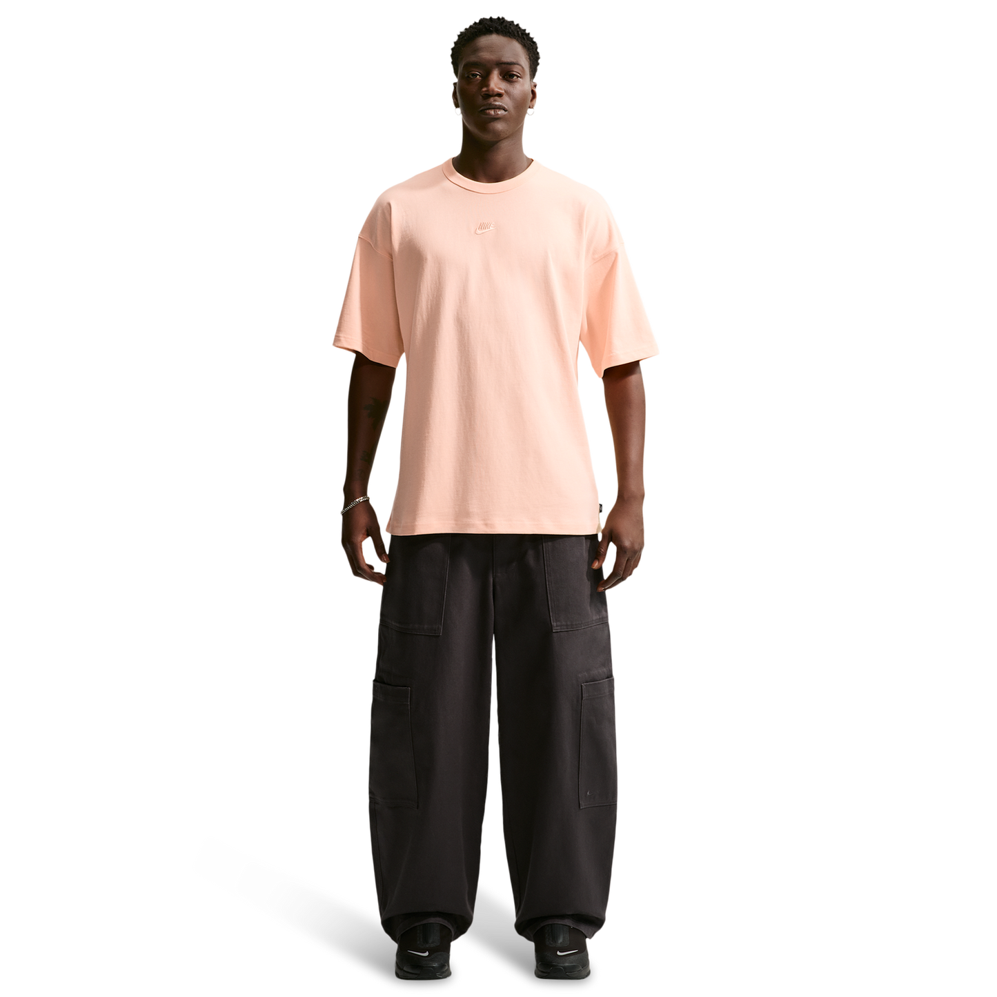 Nike NSW Premium Essentials Oversized Tee - Men's - Ice Peach