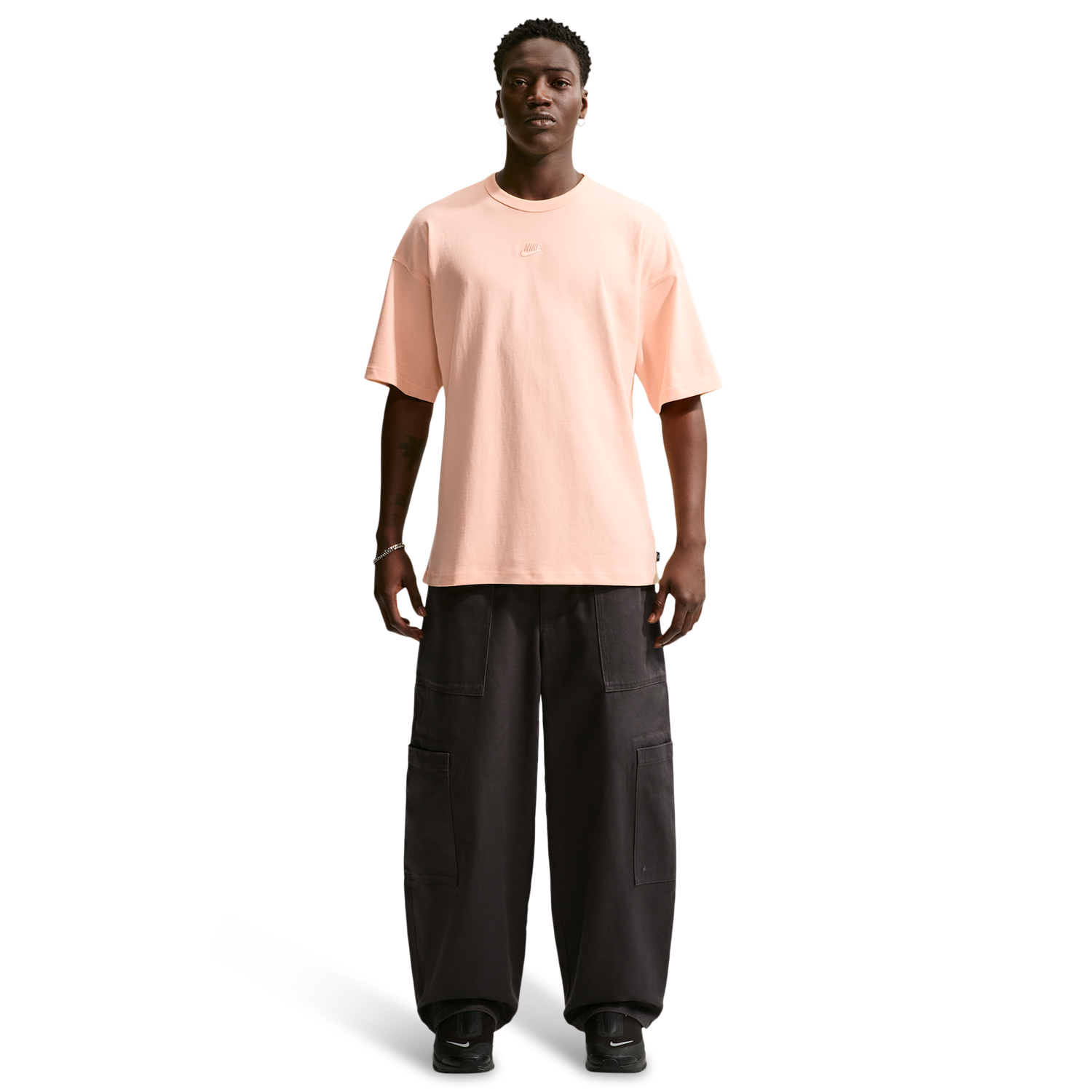Nike NSW Premium Essentials Oversized Tee - Men's - Ice Peach