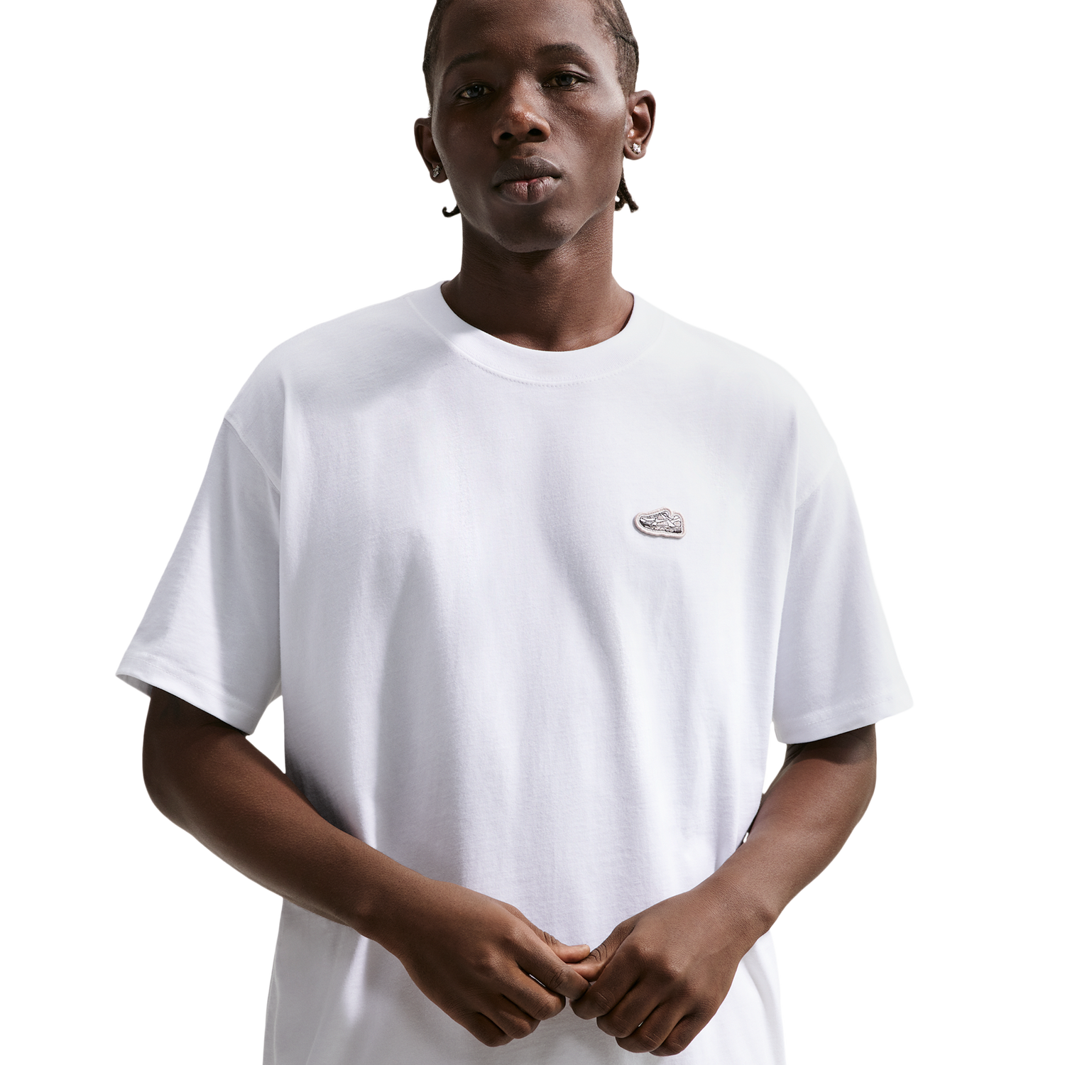 Nike NSW Vomero Patch Loose Tee - Men's - White