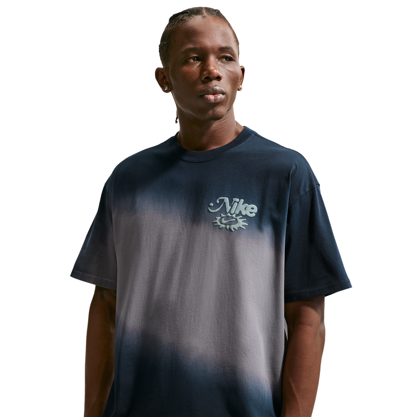 Nike NSW Dunk Dip Dye Loose Tee - Men's - Dark Obsidian/Pencil Point