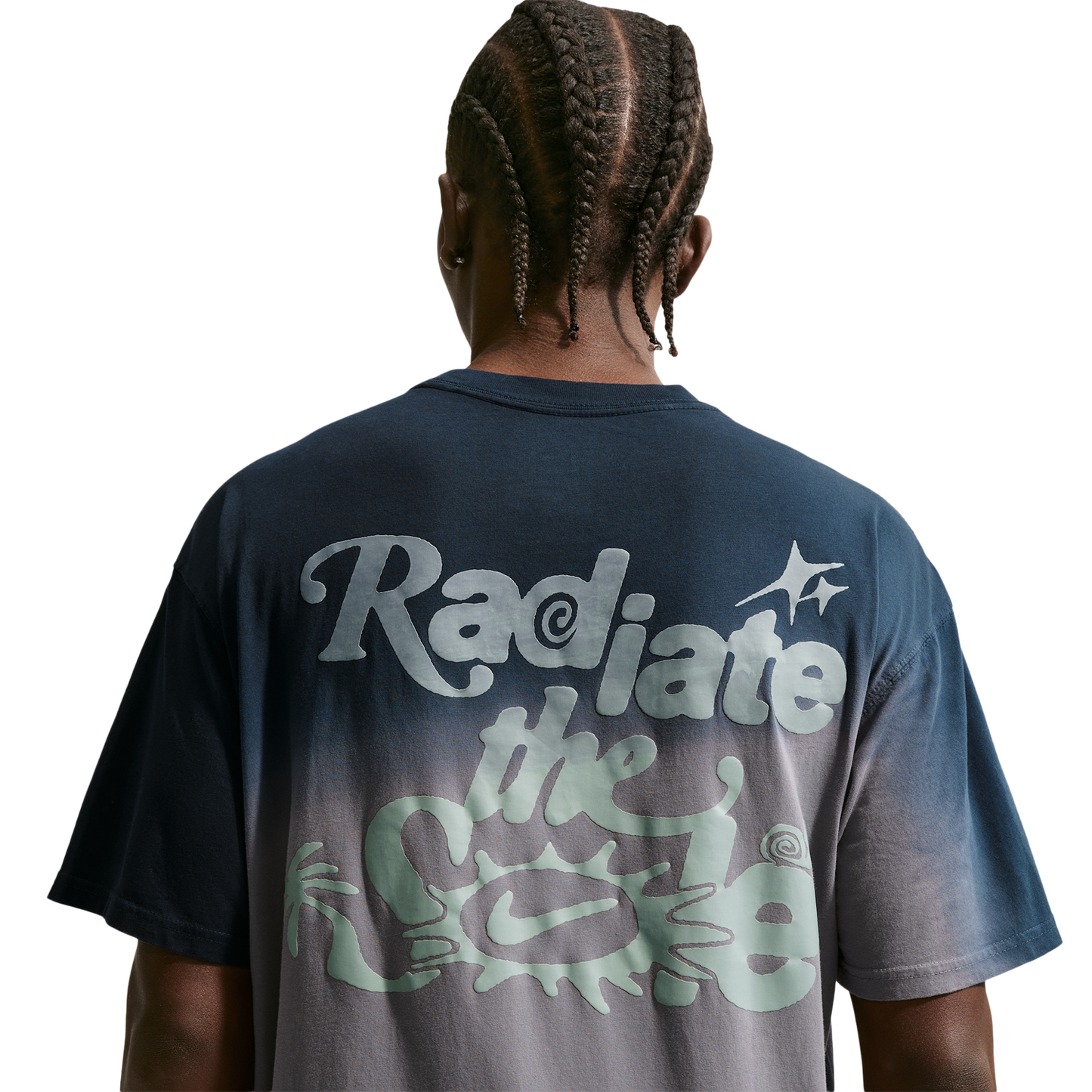 Nike NSW Dunk Dip Dye Loose Tee - Men's - Dark Obsidian/Pencil Point