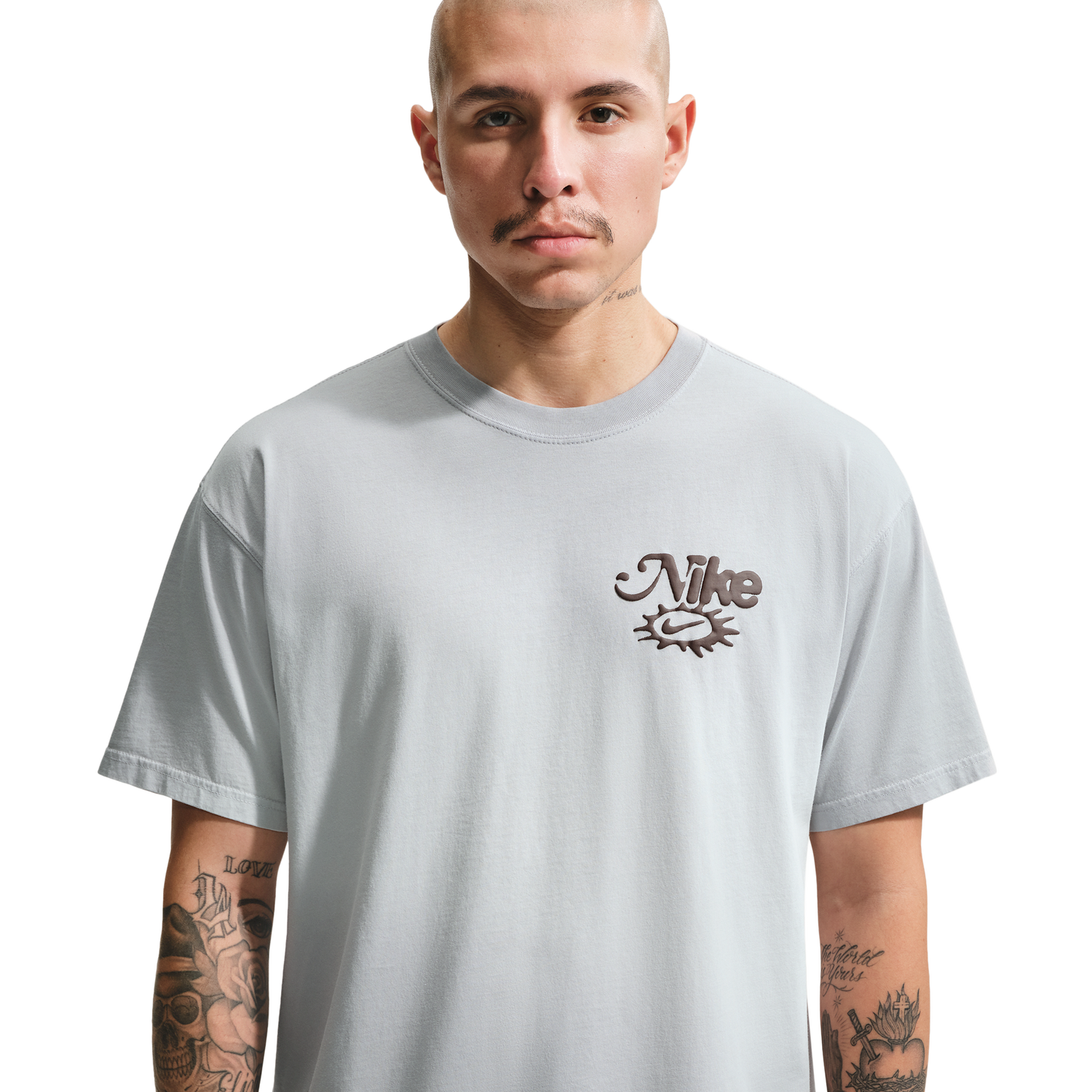 Nike NSW Dunk Dip Dye Loose Tee - Men's - Pure Platinum/Wolf Grey