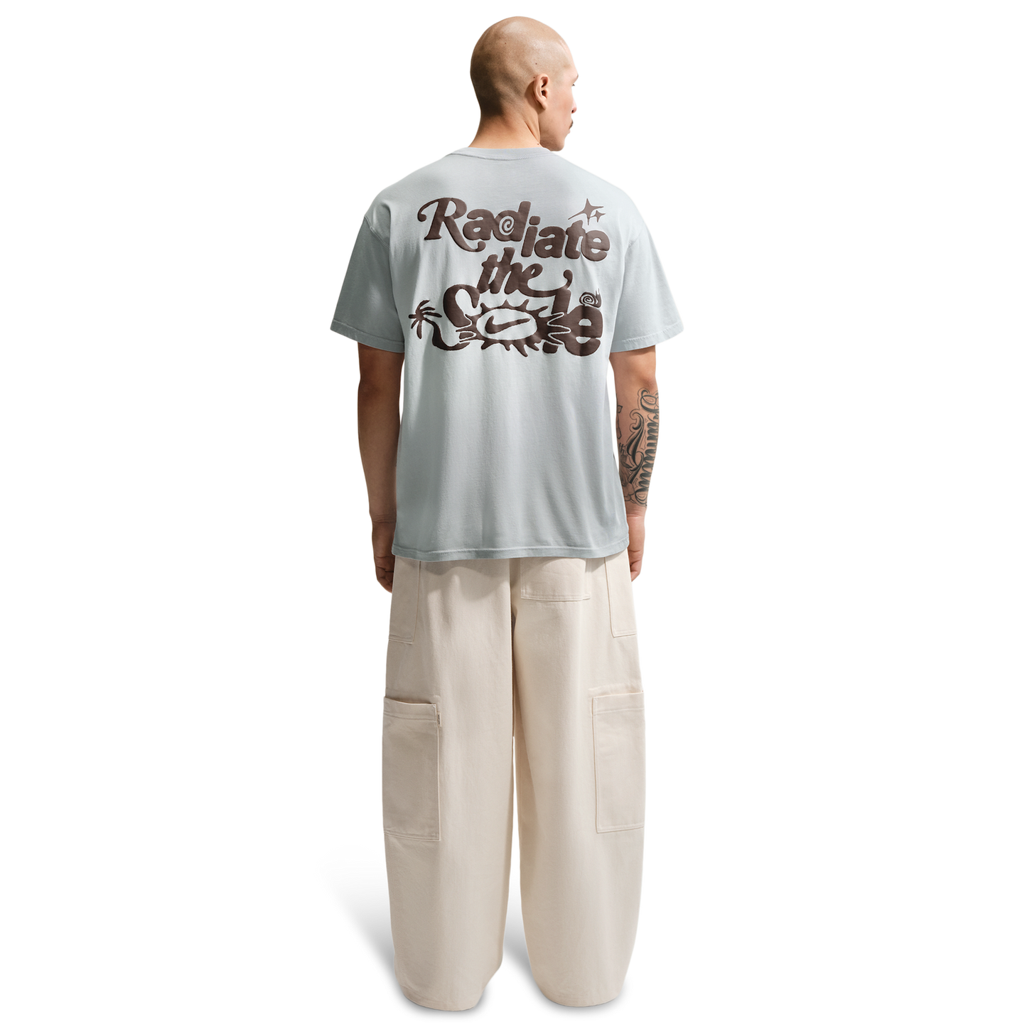 Nike NSW Dunk Dip Dye Loose Tee - Men's - Pure Platinum/Wolf Grey