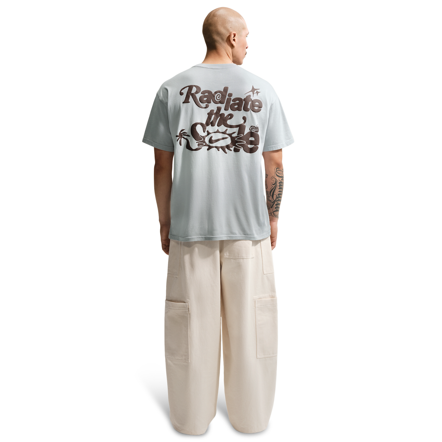 Nike NSW Dunk Dip Dye Loose Tee - Men's - Pure Platinum/Wolf Grey