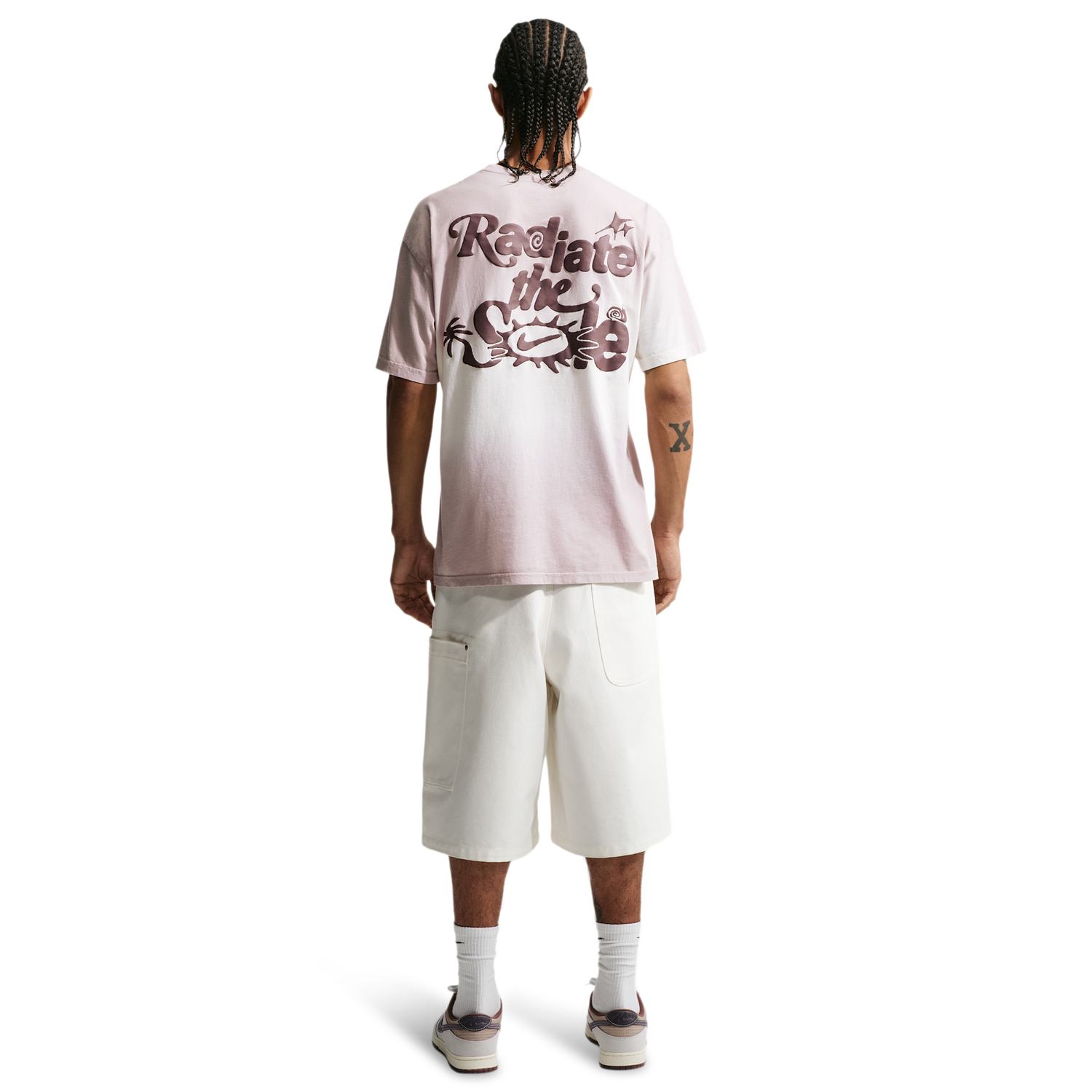 Nike NSW Dunk Dip Dye Loose T-Shirt - Men's - Sail/Moon Particle
