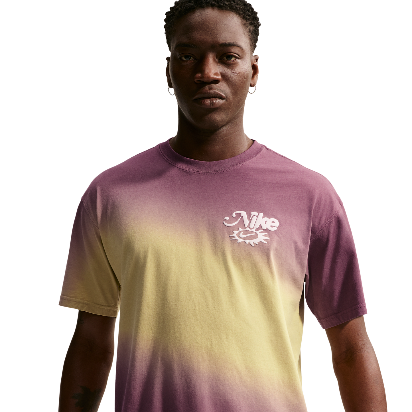 Nike NSW Dunk Dip Dye Loose T-Shirt - Men's - Tattoo/Buff Gold