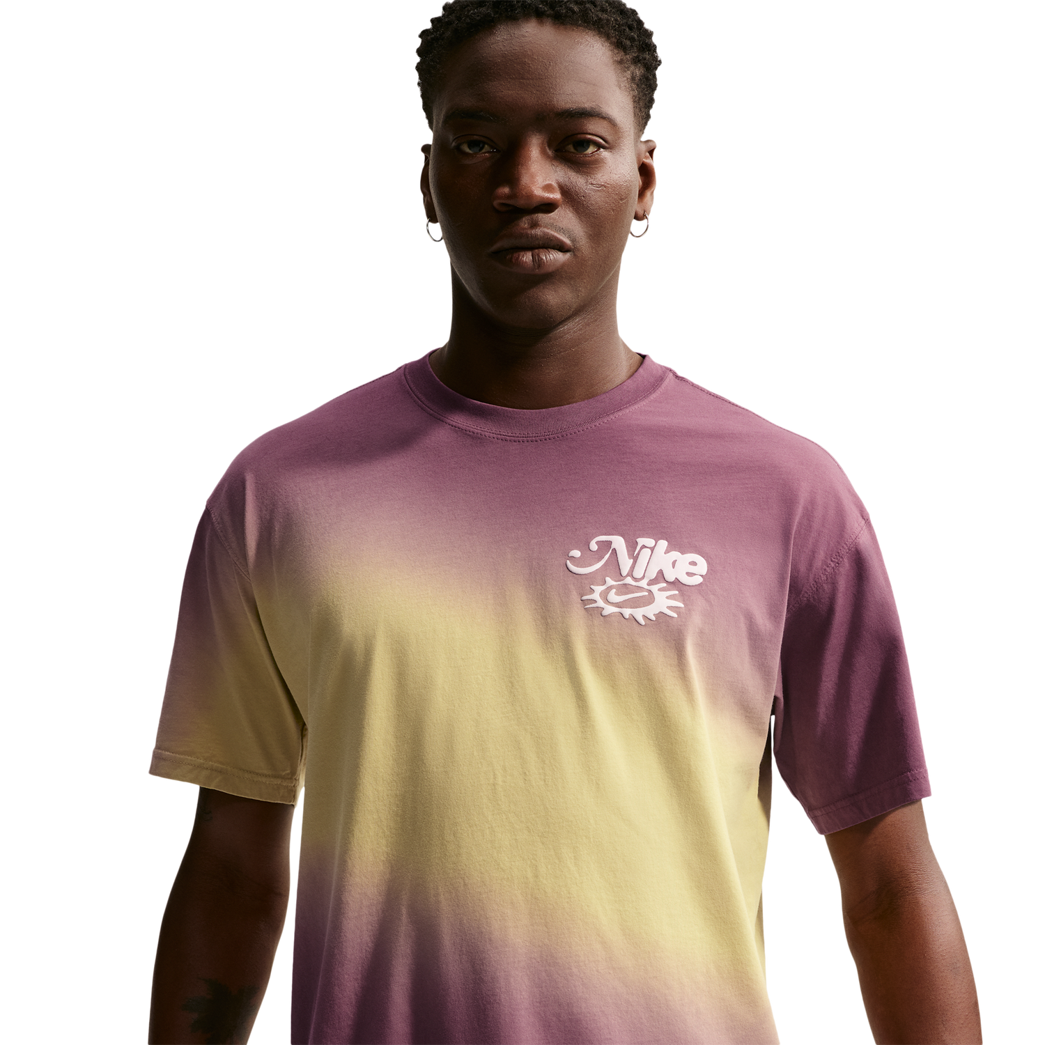 Nike NSW Dunk Dip Dye Loose T-Shirt - Men's - Tattoo/Buff Gold