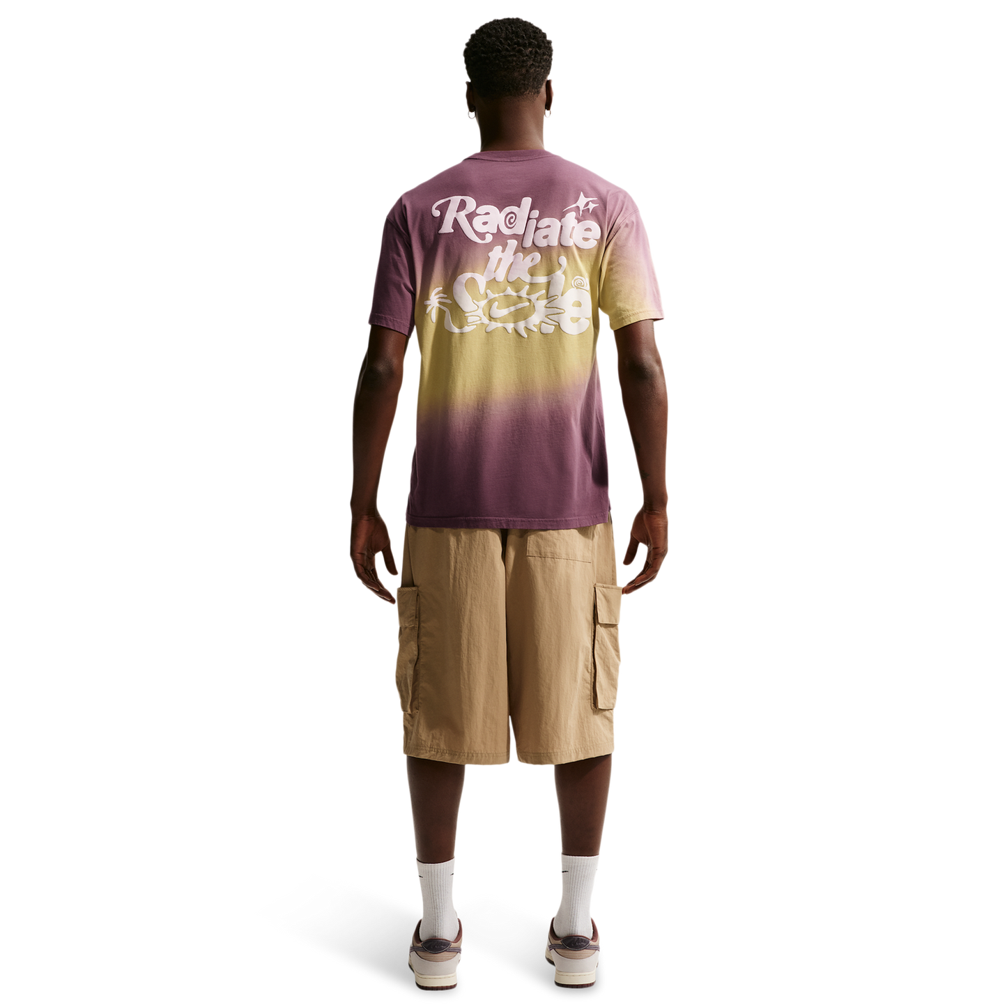 Nike NSW Dunk Dip Dye Loose T-Shirt - Men's - Tattoo/Buff Gold