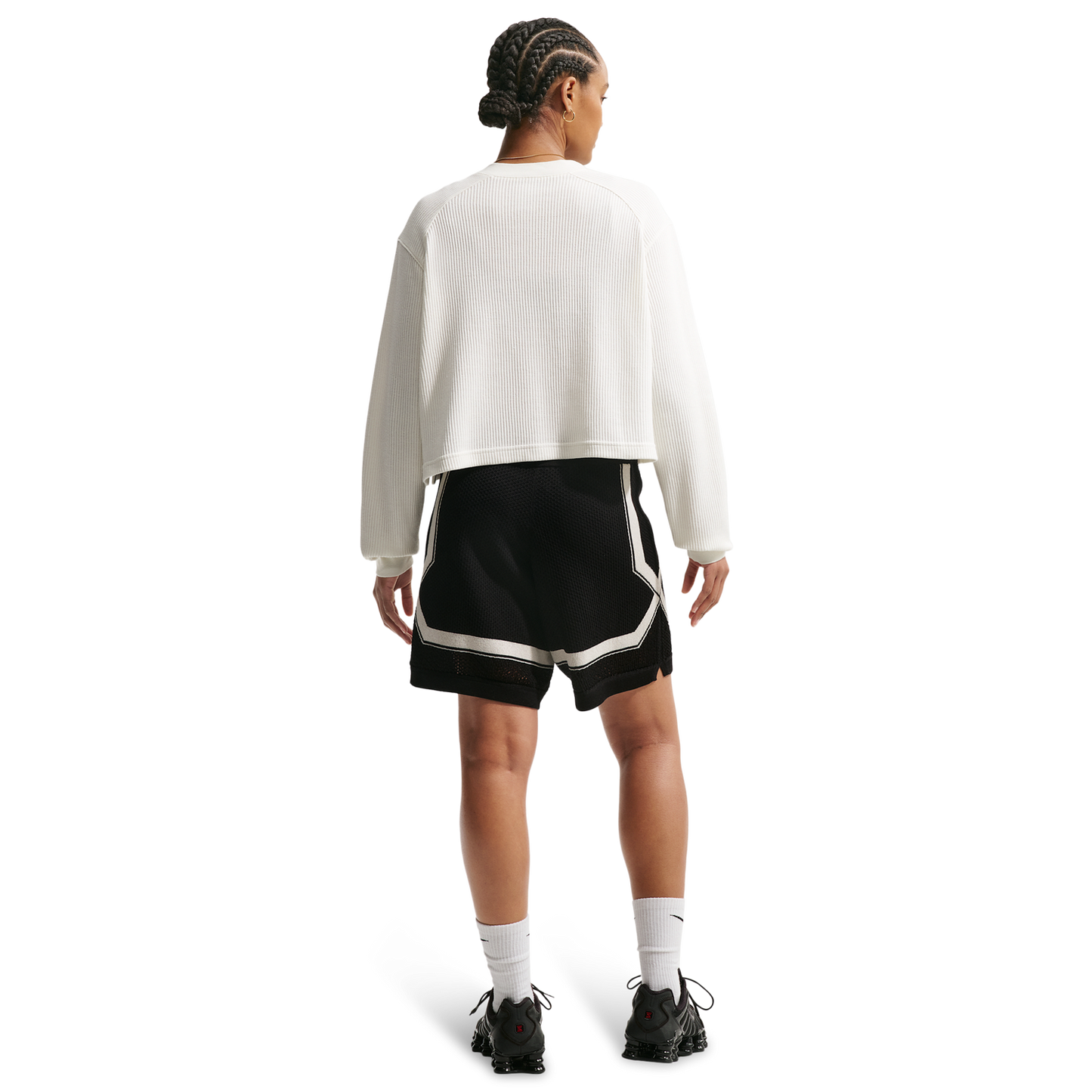 Nike NSW Chill Op Knit Short - Women's - Black/Chalk/Chalk