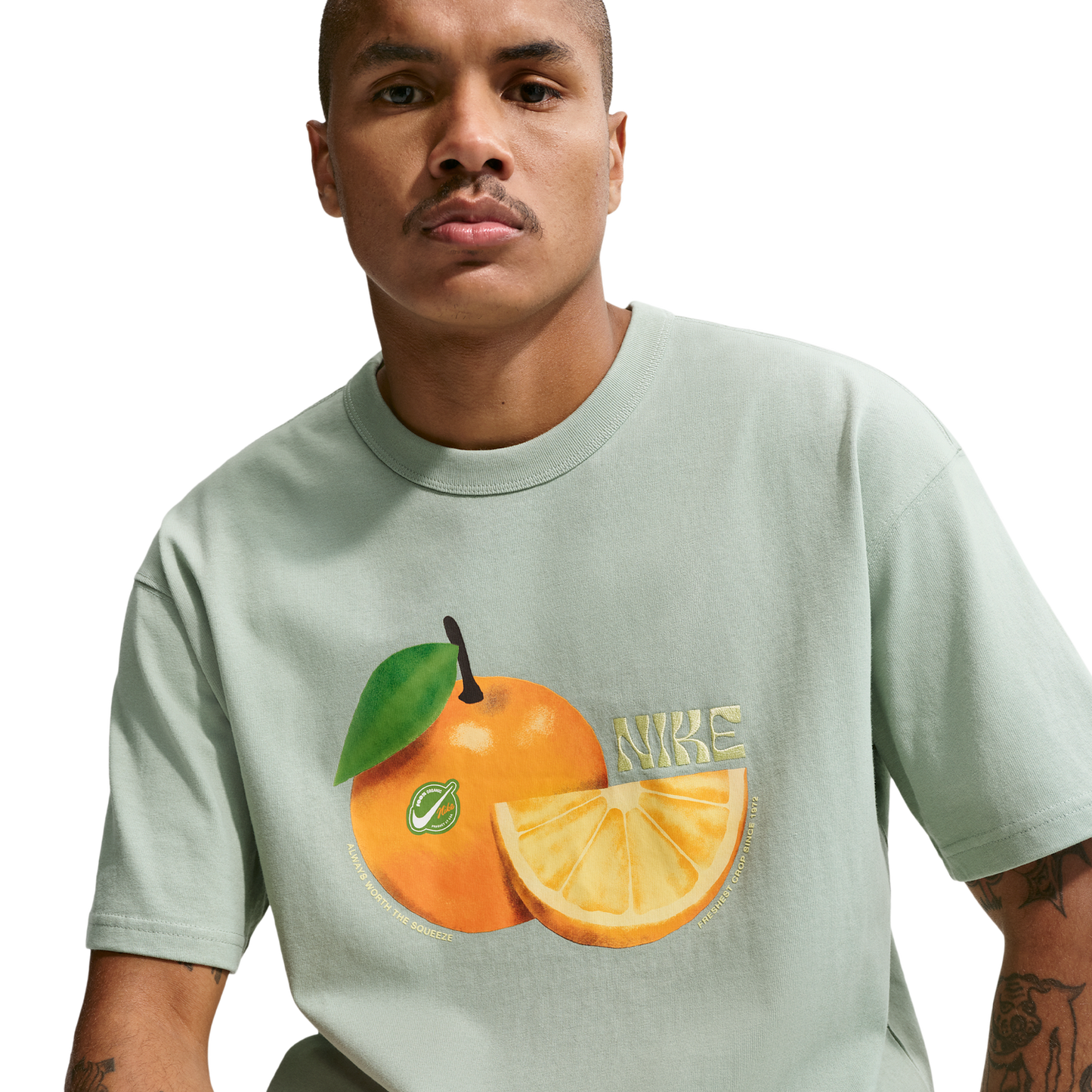 Nike NSW Premium Orange Loose Tee - Men's - Steam