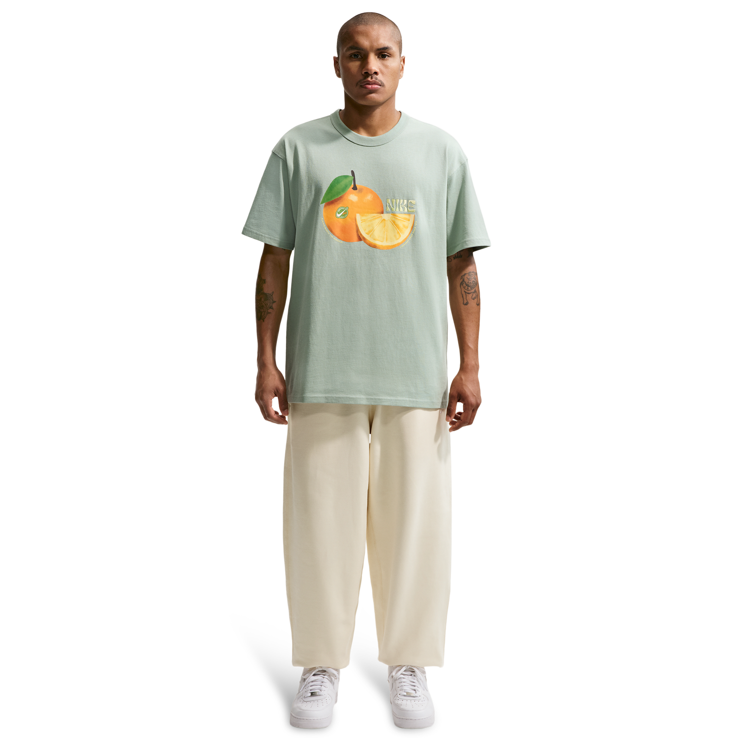 Nike NSW Premium Orange Loose Tee - Men's - Steam