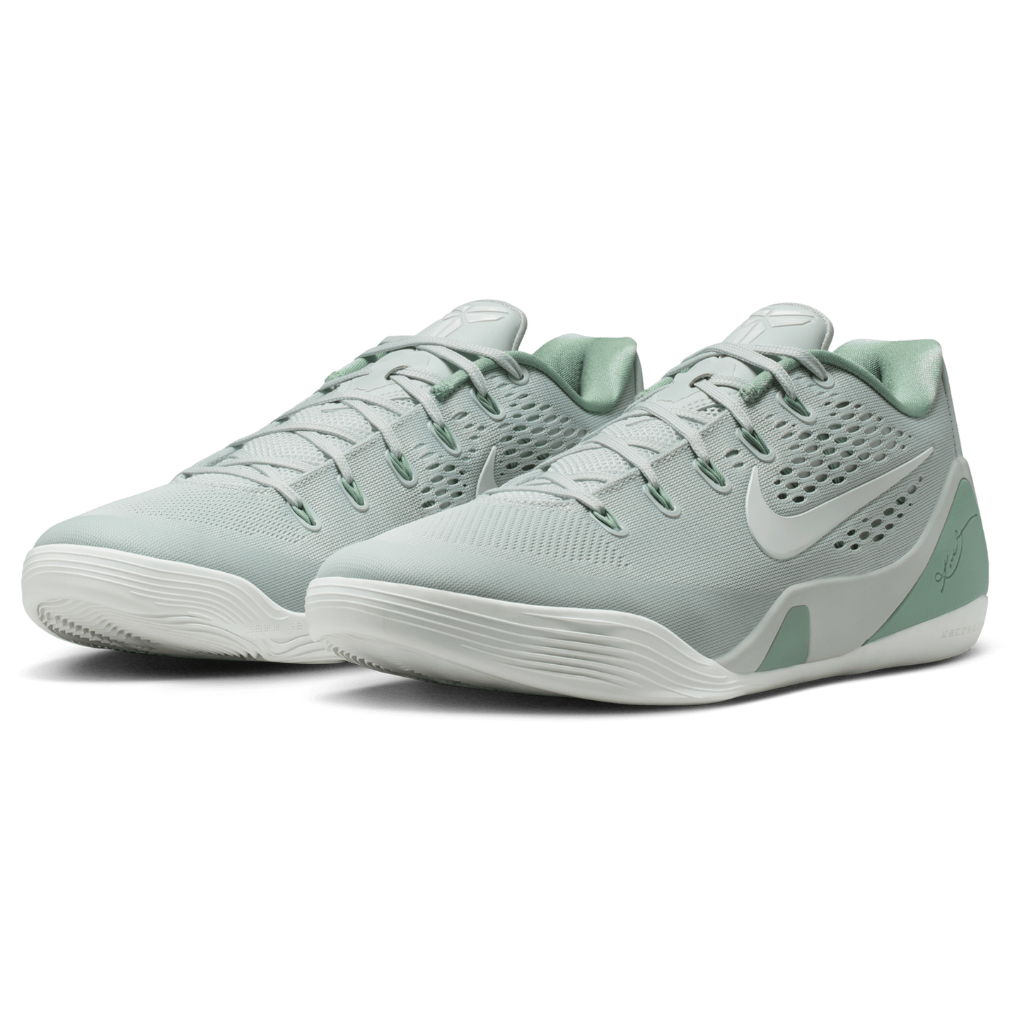 Nike Kobe 9 Elite Low EM - Men's - Light Silver/Steam/Summit White