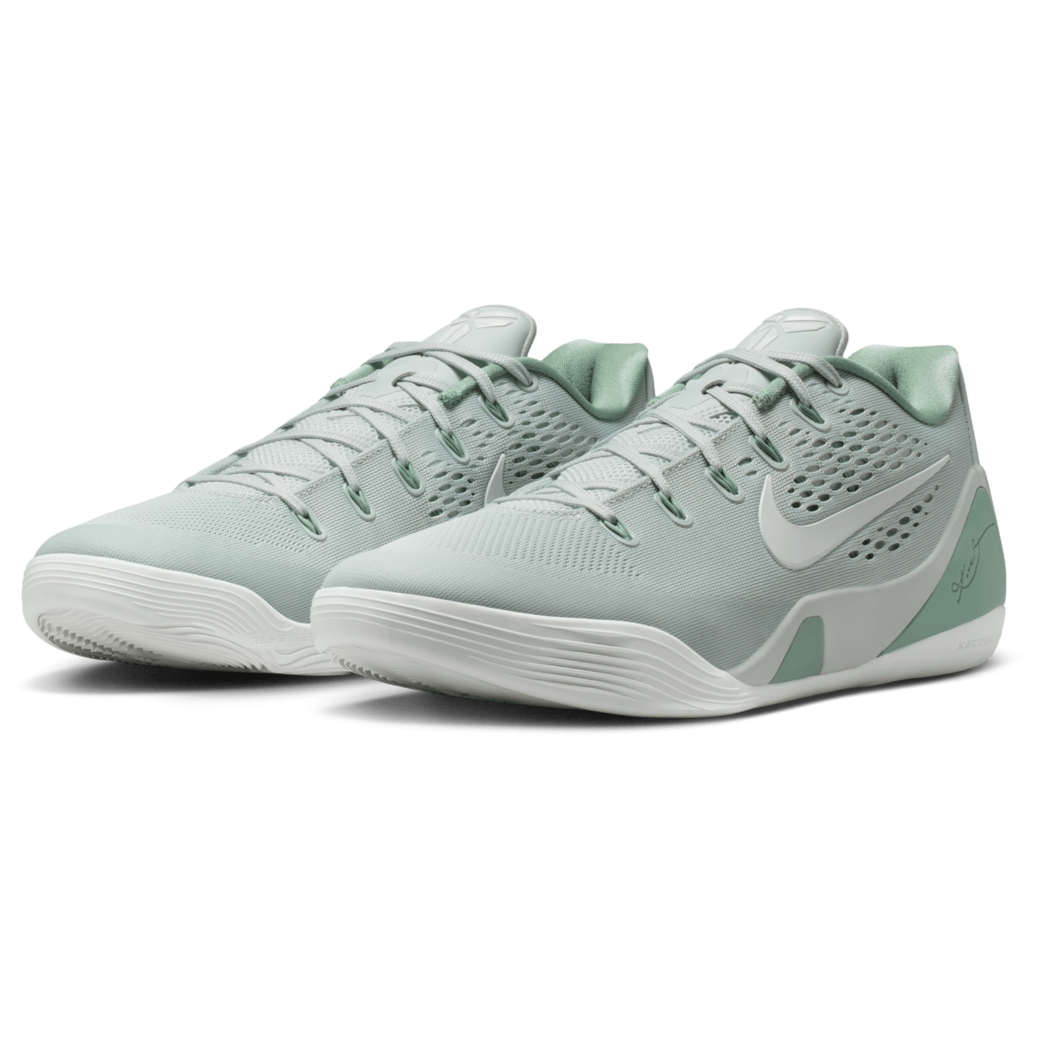 Nike Kobe 9 Elite Low EM - Men's - Light Silver/Steam/Summit White