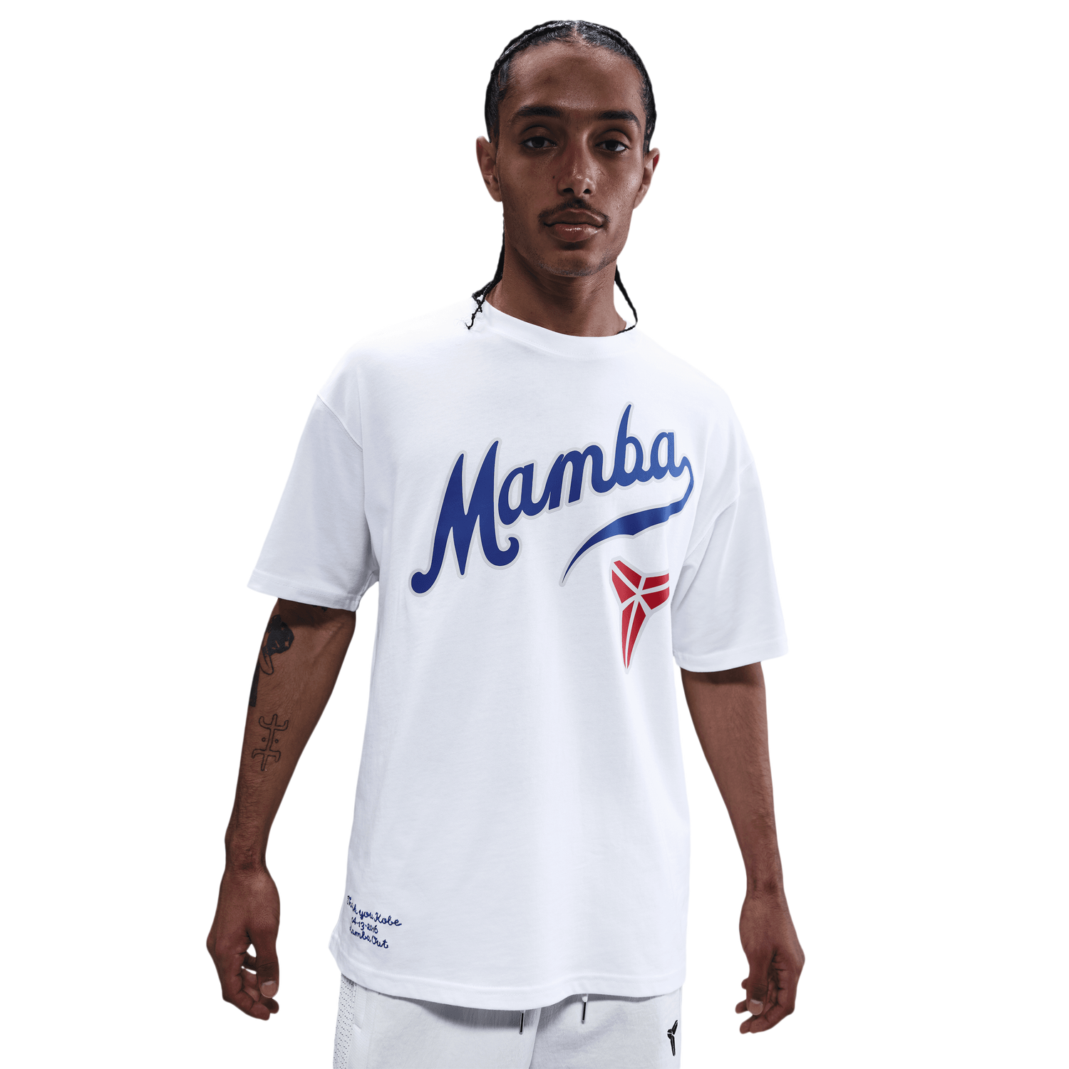 Nike Dodgers Kobe M90 T-Shirt - Men's - White/Game Royal