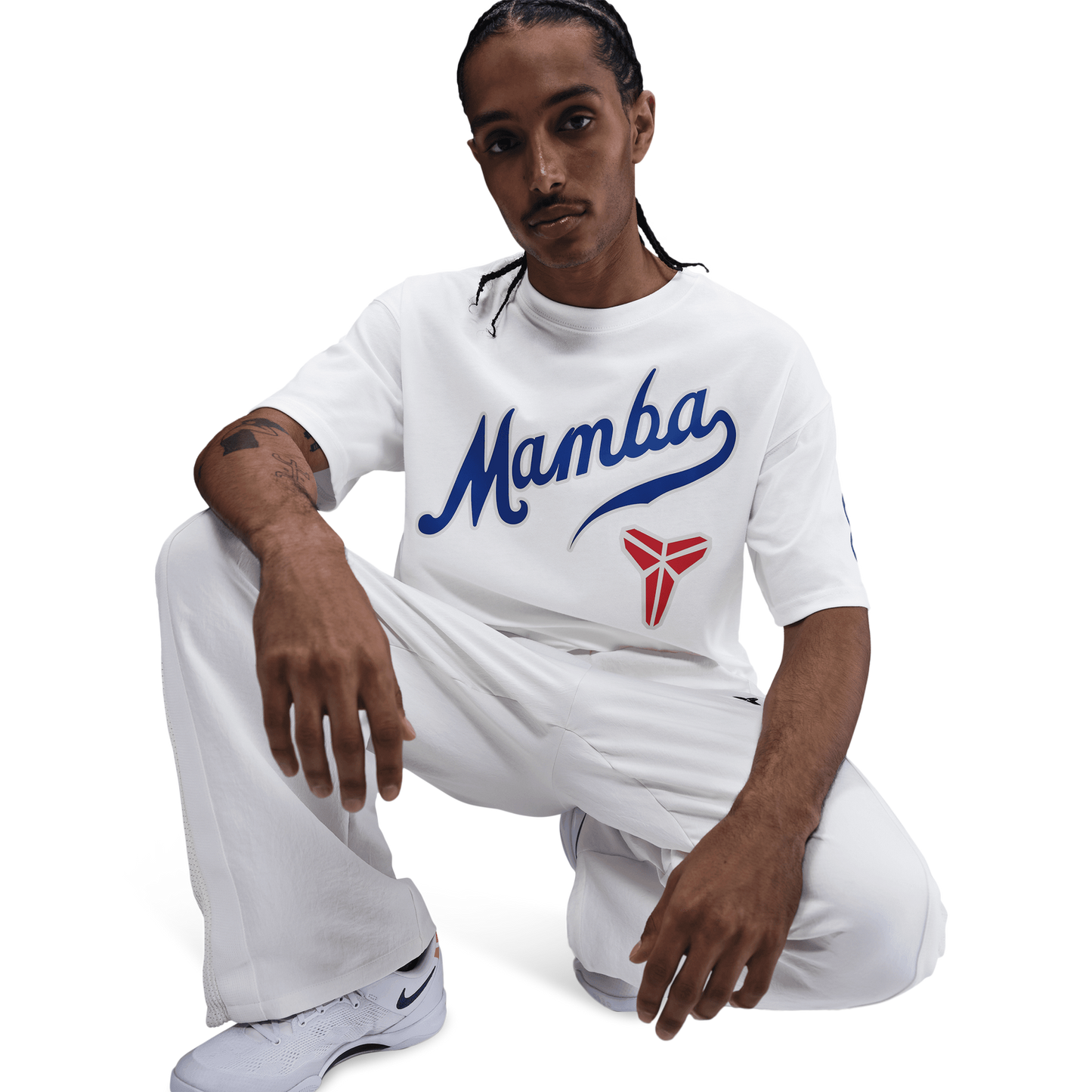 Nike Dodgers Kobe M90 T-Shirt - Men's - White/Game Royal