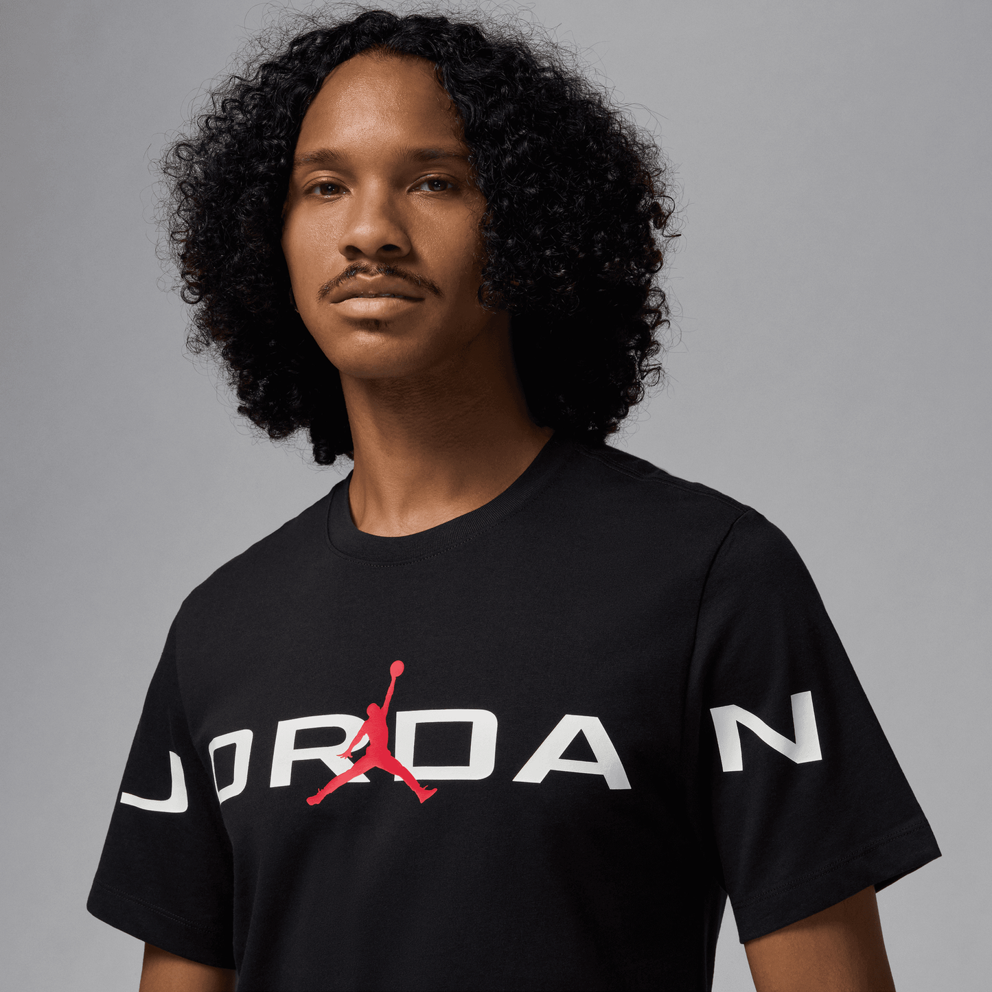 Jordan Air Stretch Short Sleeve Crew - Men's - Black/White/Red