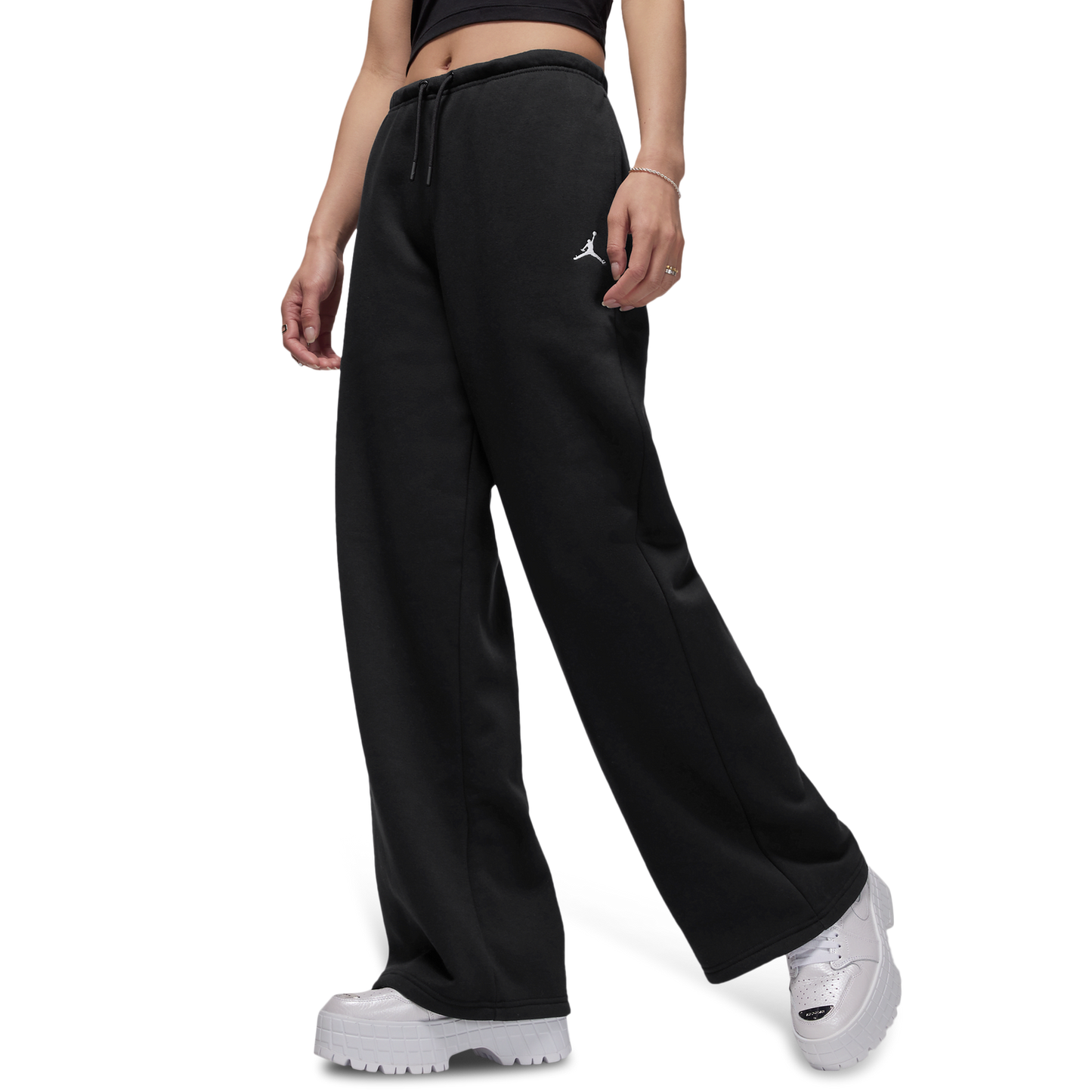 Jordan Brooklyn Fleece OH Pants - Women's - Black/White