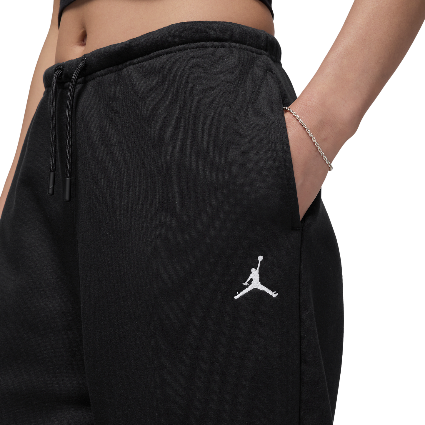 Jordan Brooklyn Fleece OH Pants - Women's - Black/White