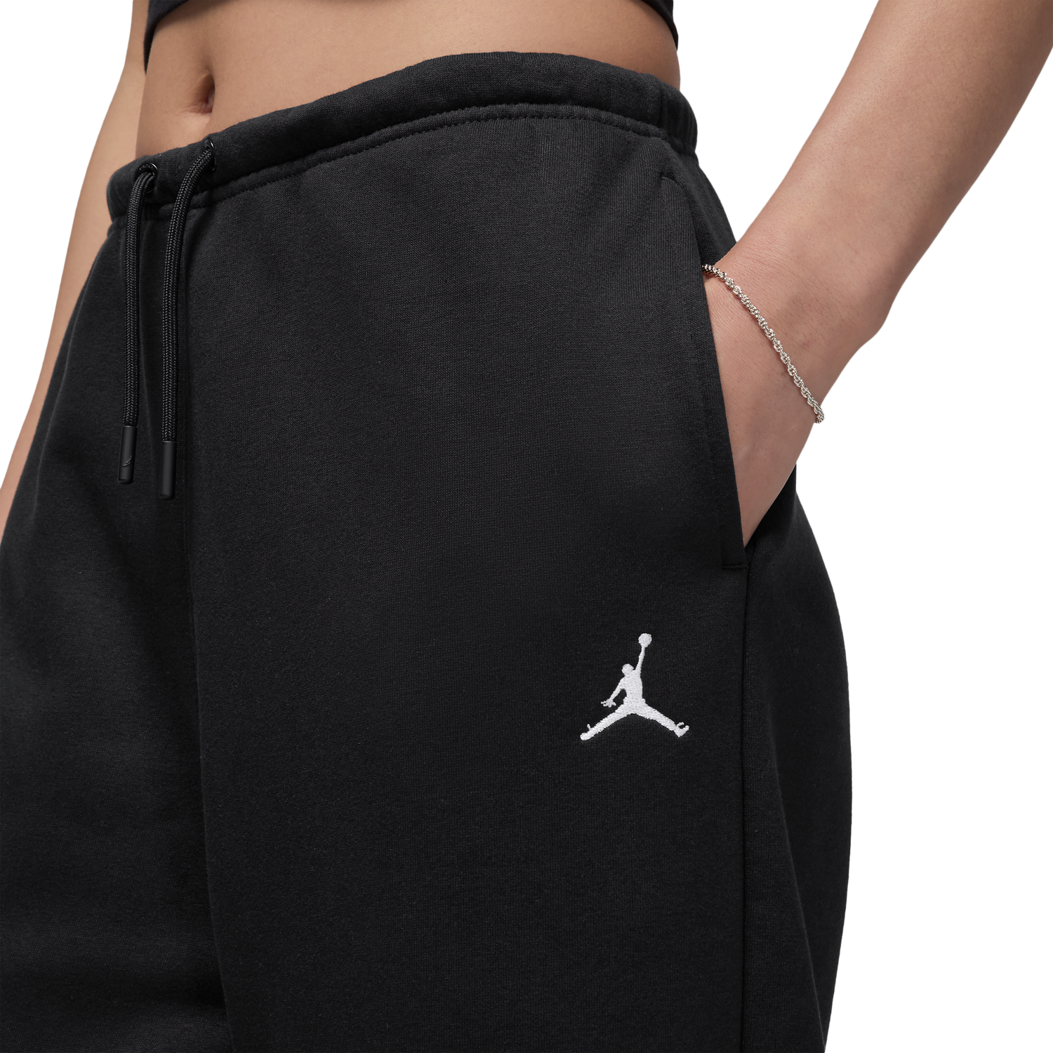 Jordan Brooklyn Fleece OH Pants - Women's - Black/White