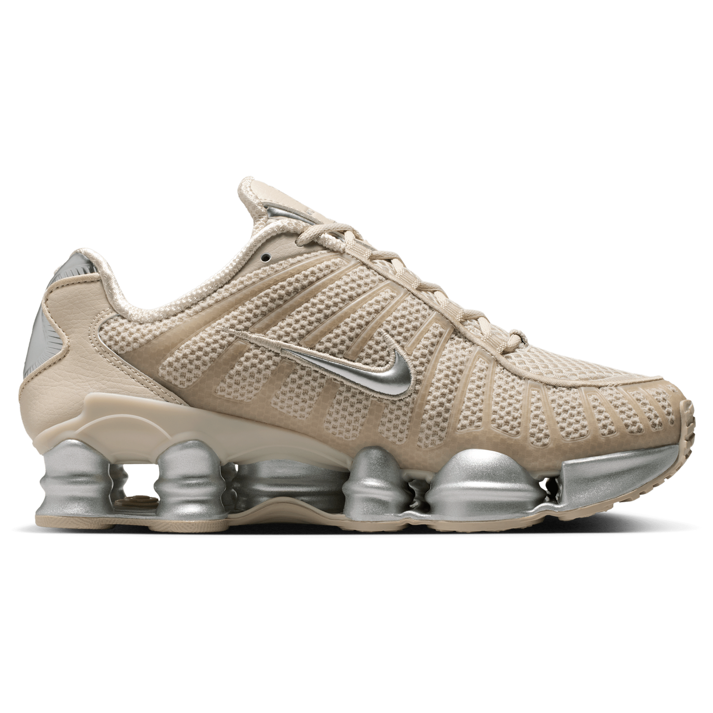 Nike Shox TL - Women's - Cream Ii/Mtlc Silver/Black
