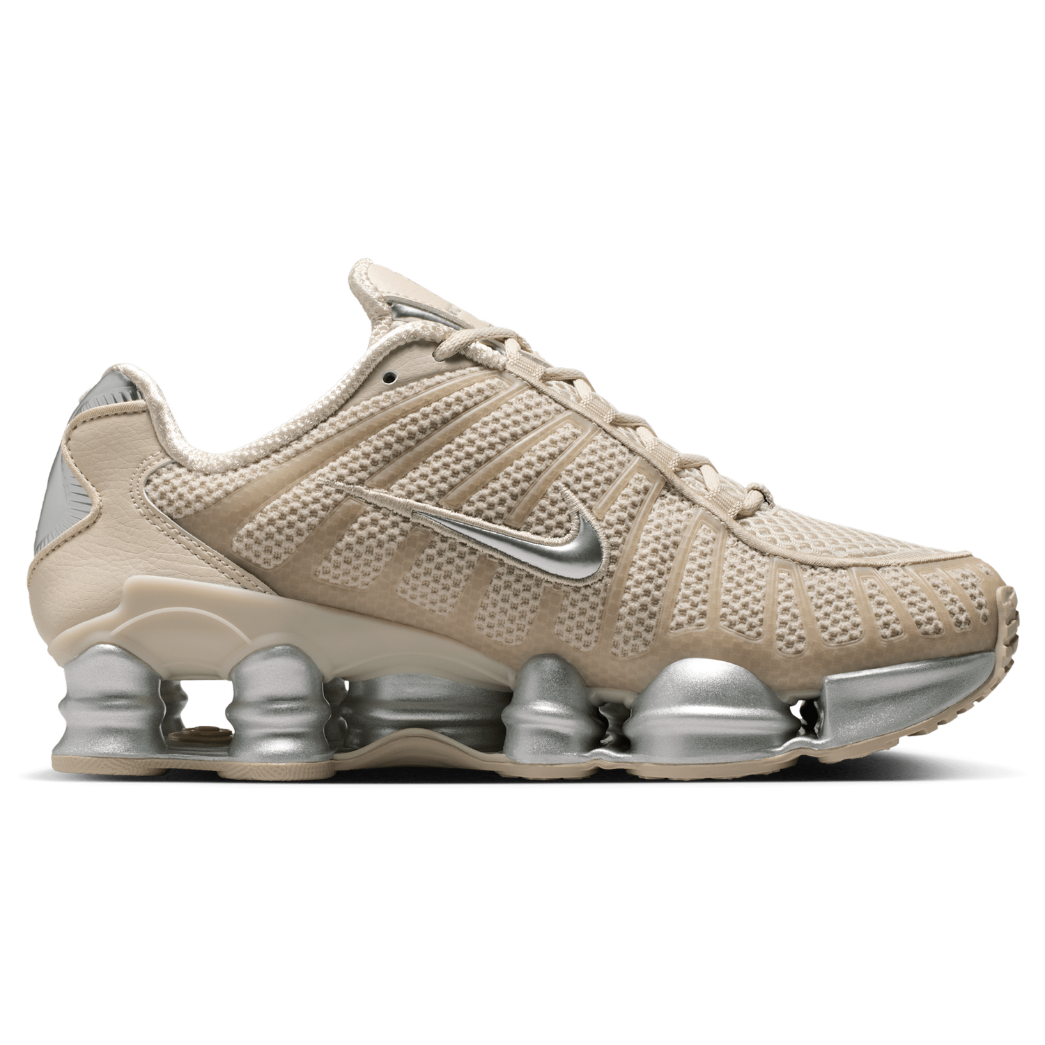 Nike Shox TL - Women's - Cream Ii/Mtlc Silver/Black