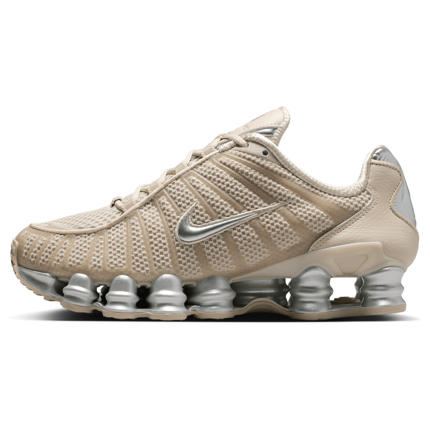 Nike Shox TL - Women's - Cream Ii/Mtlc Silver/Black
