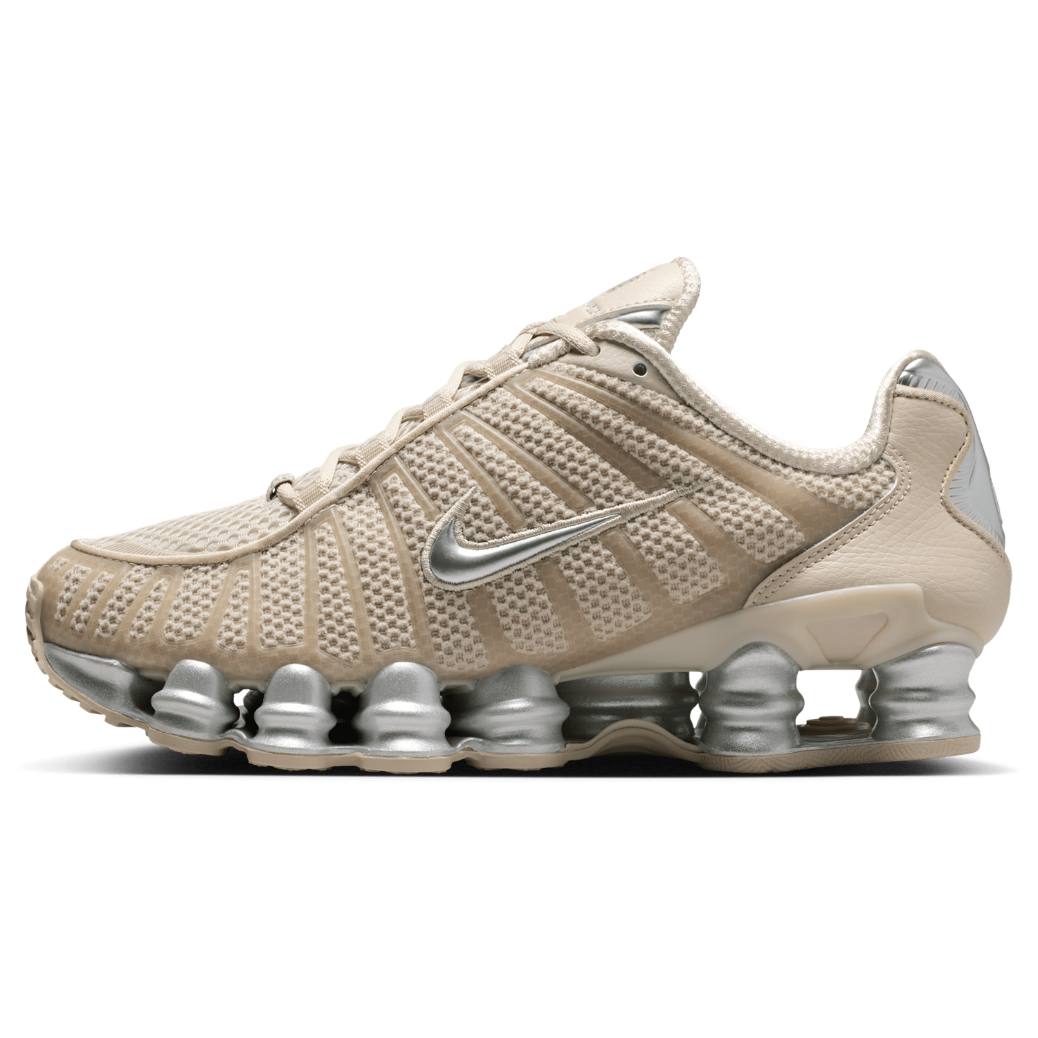 Nike Shox TL - Women's - Cream Ii/Mtlc Silver/Black