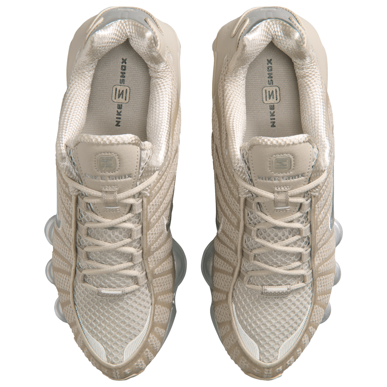Nike Shox TL - Women's - Cream Ii/Mtlc Silver/Black