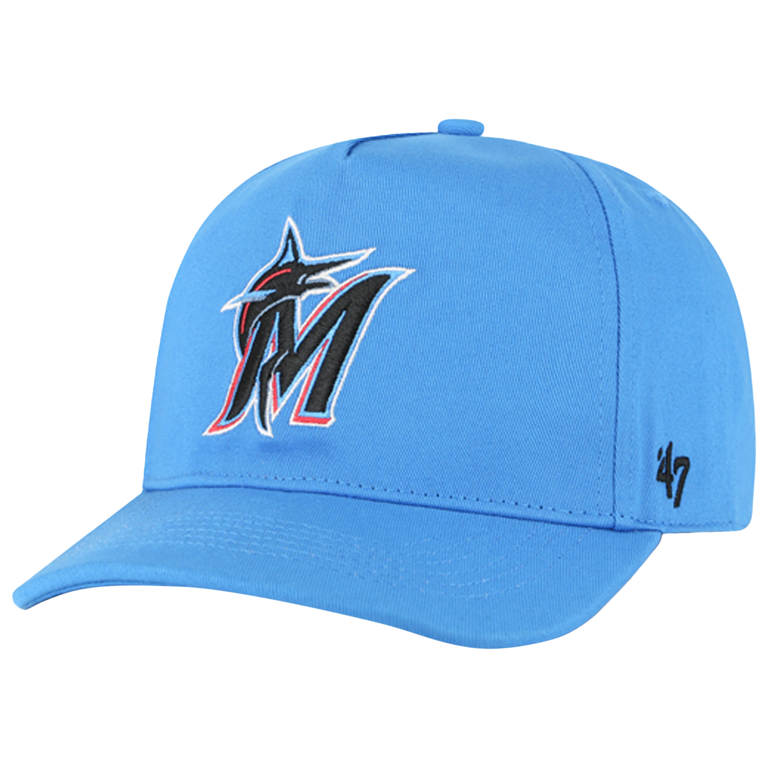 47 Brand Marlins Hitch Cap - Men's - Glacier/White