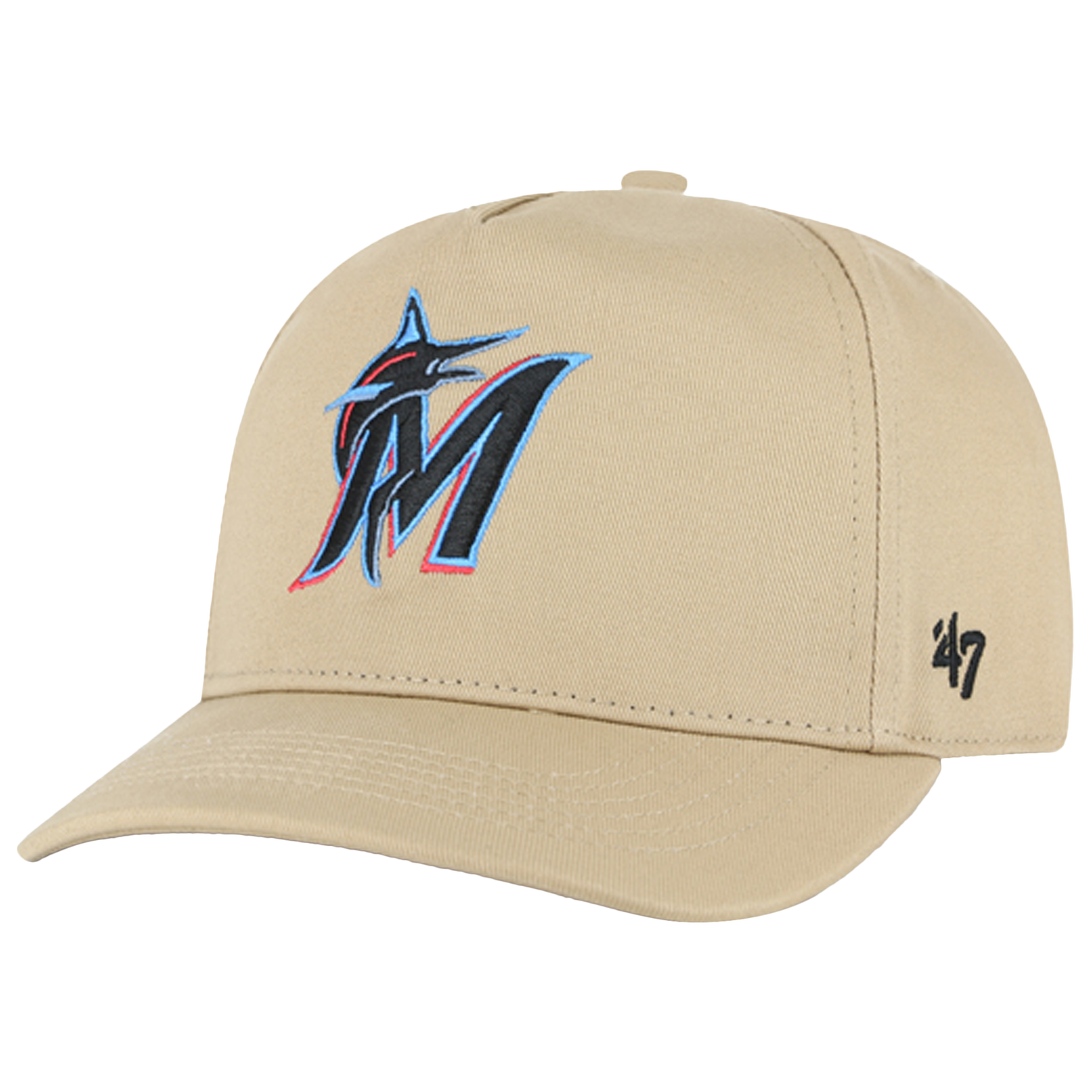 47 Brand Marlins Hitch Cap - Men's - Khaki/Khaki